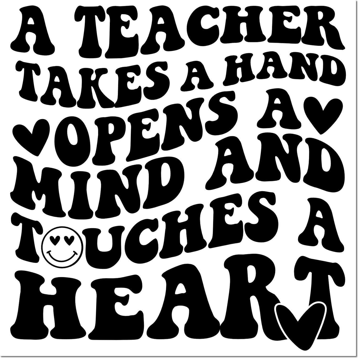 Duo Teacher Opens Hearts And Minds Hand Stamp