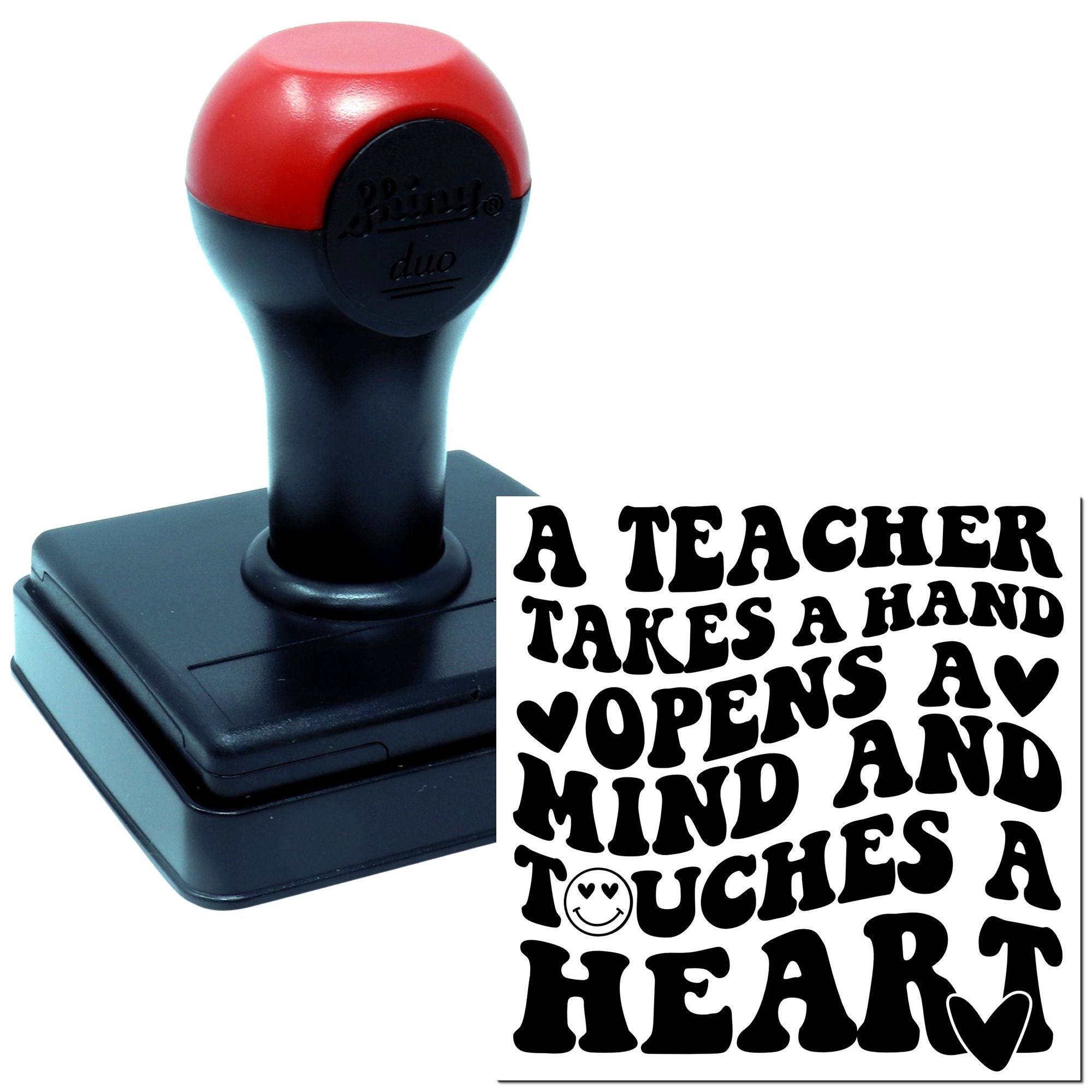 Duo Teacher Opens Hearts And Minds Hand Stamp