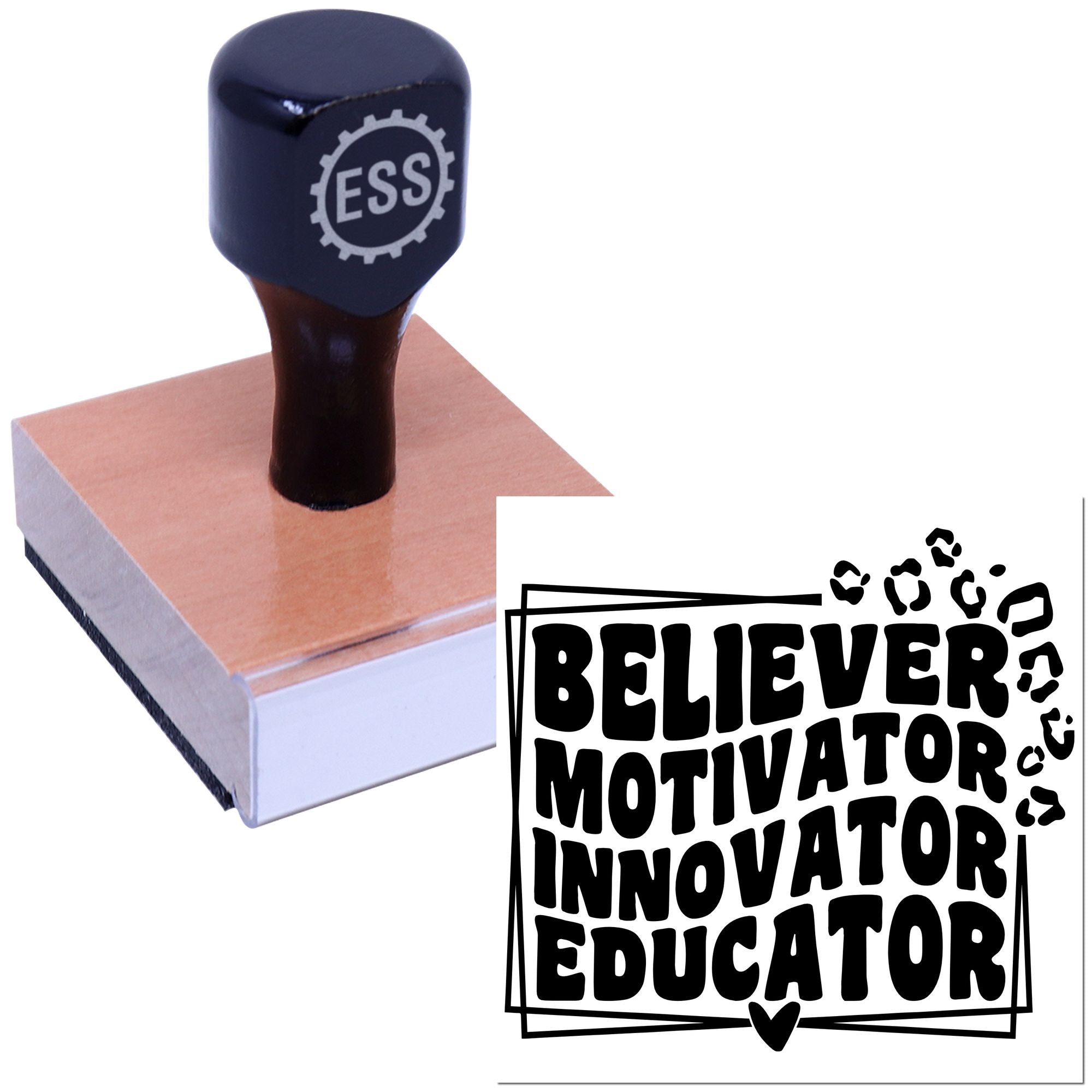 Empowerment Words Art Papercraft Rubber Stamp