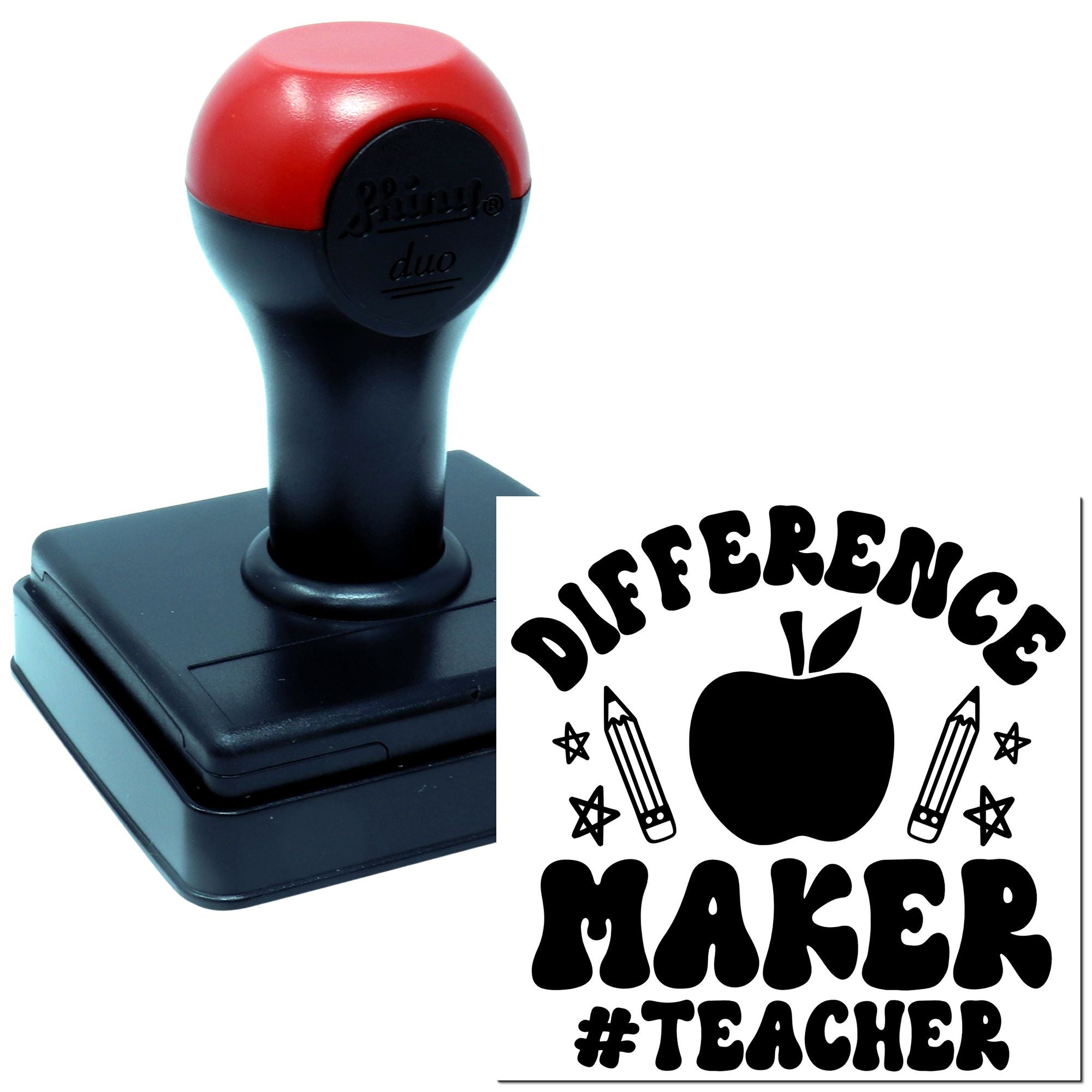 Duo Difference Maker Inspires Young Minds Hand Stamp