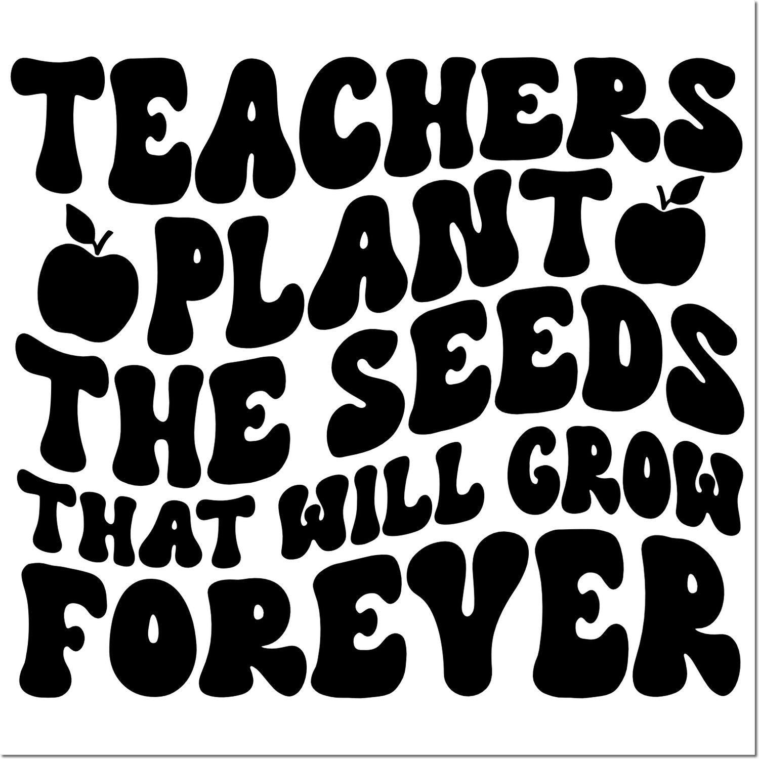 Planting Future Minds Note Card Rubber Stamp