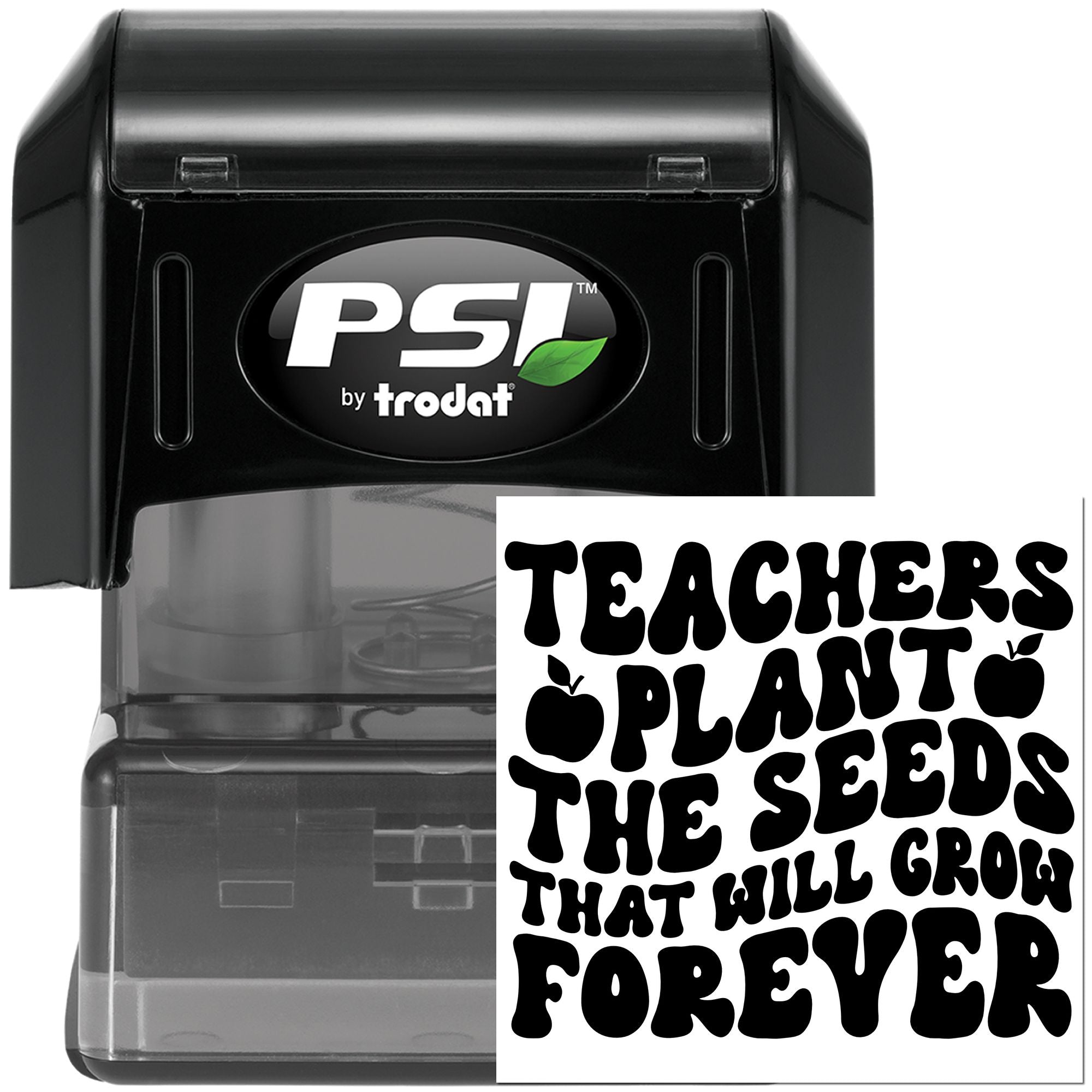 Pre-Inked Teachers Plant Seeds Journaling Stamp