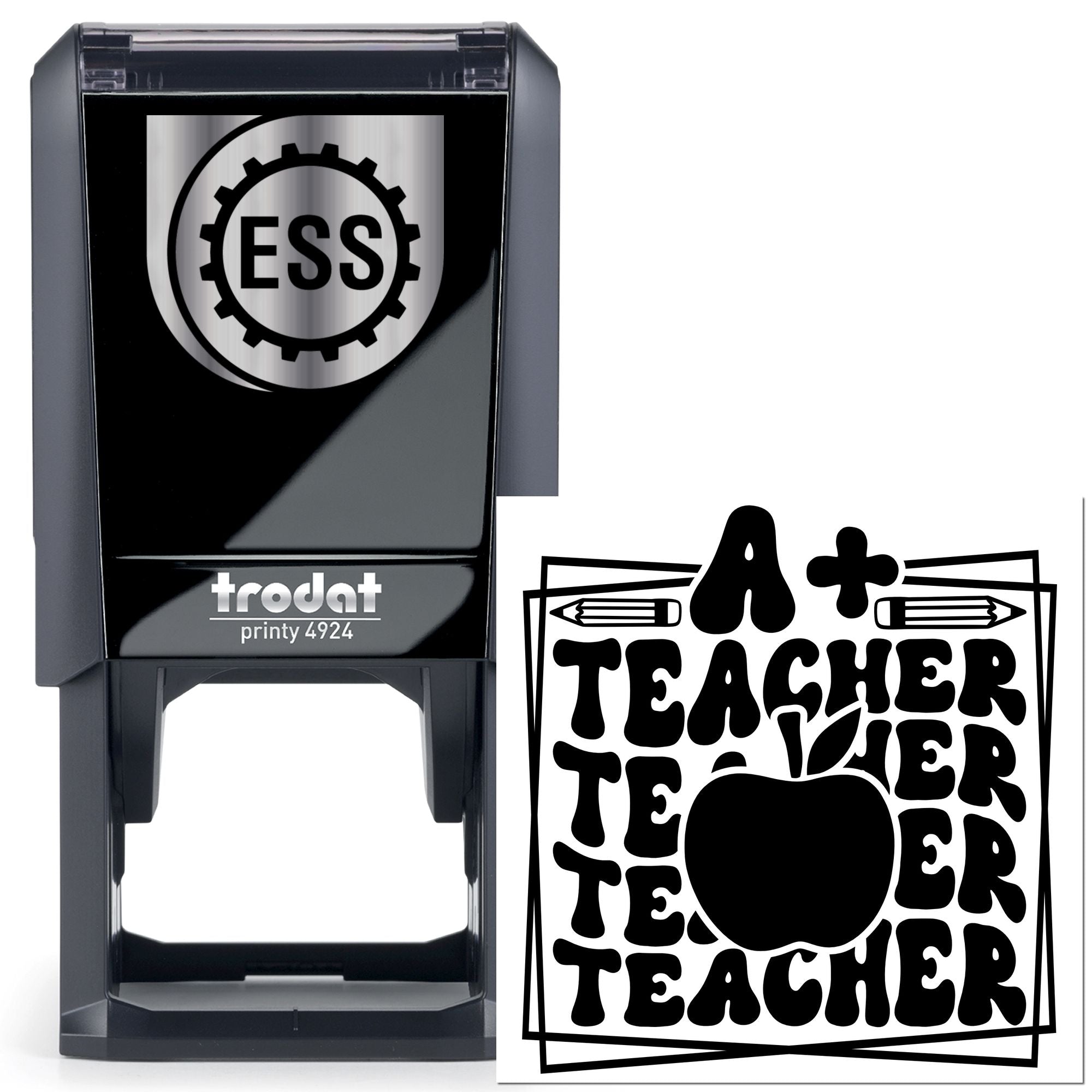 Self-Inking A+ Teacher Tag Stamp