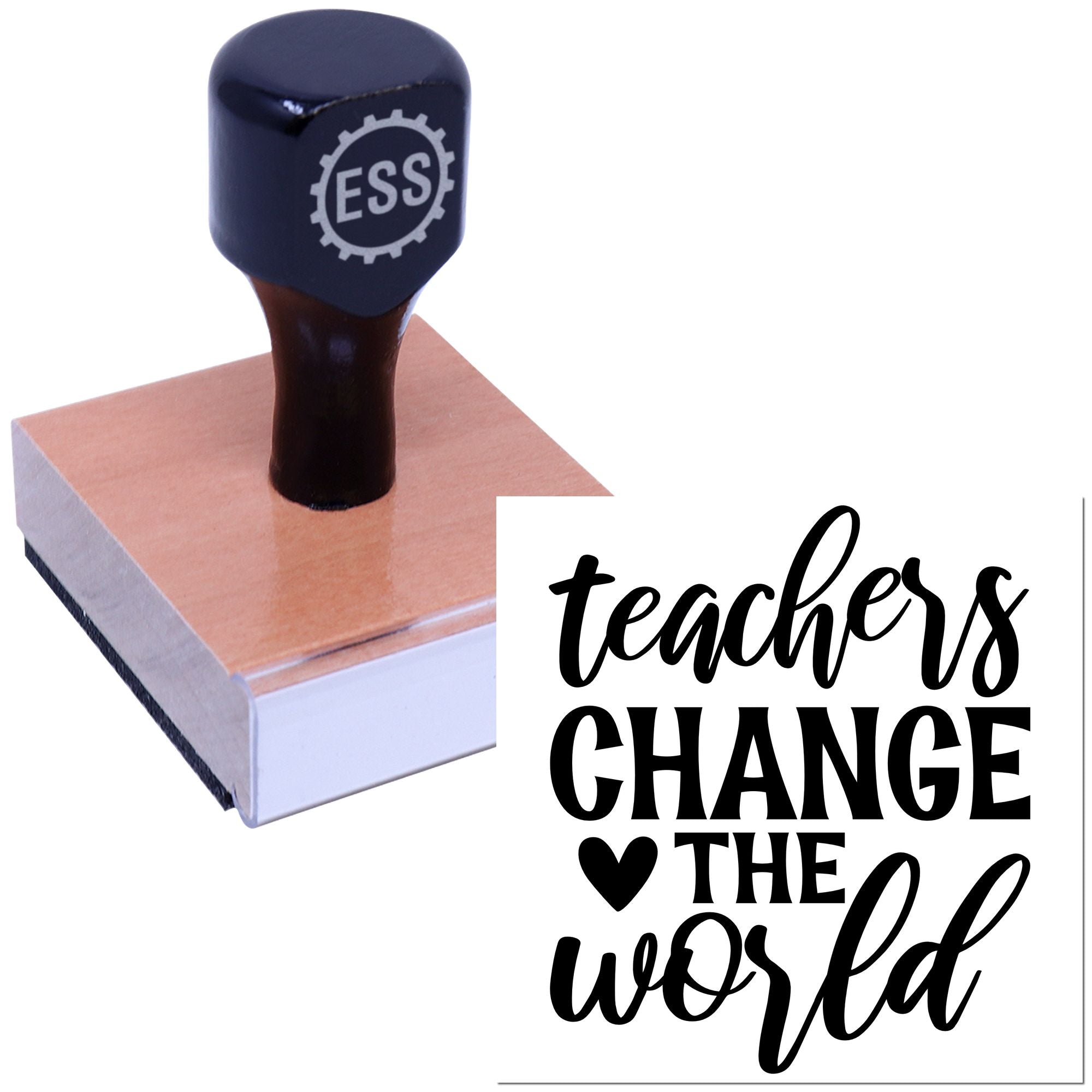 Inspiring Educator Impact Place Card Rubber Stamp