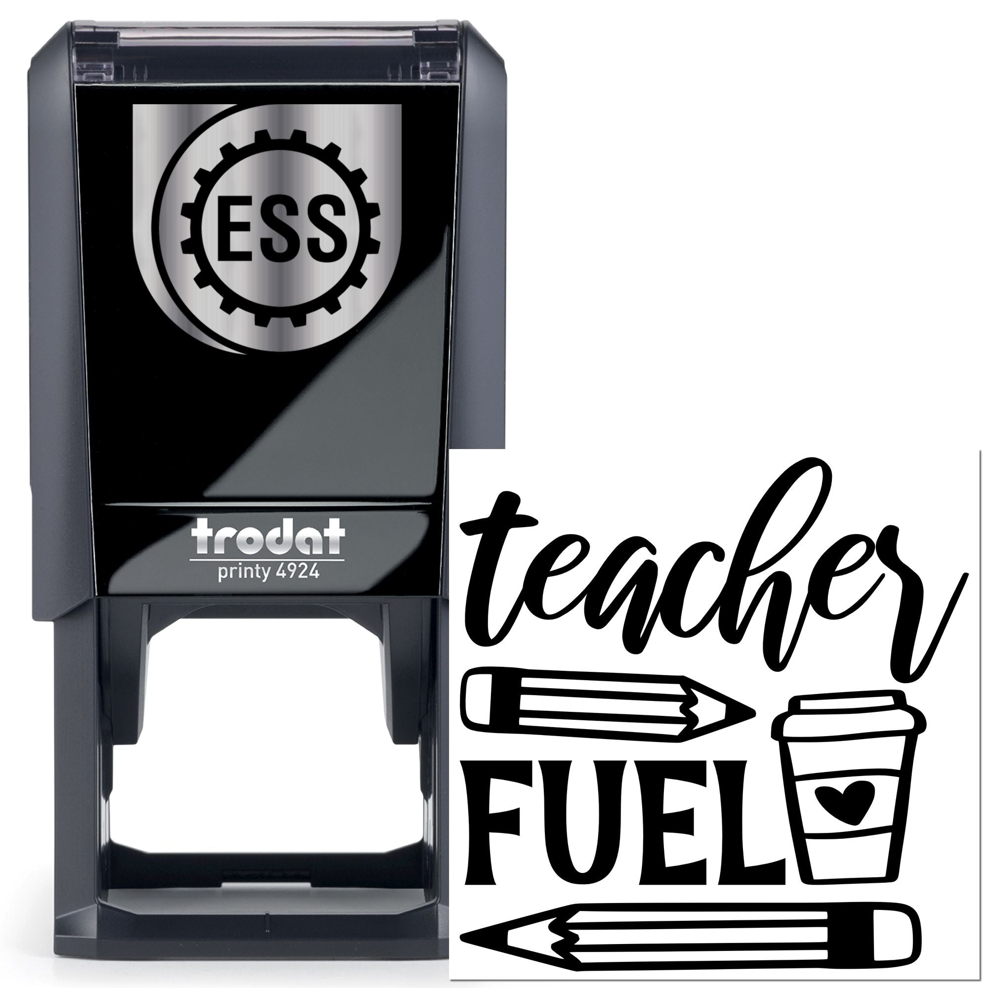 Self-Inking Teacher Fuel Scrapbook Stamp