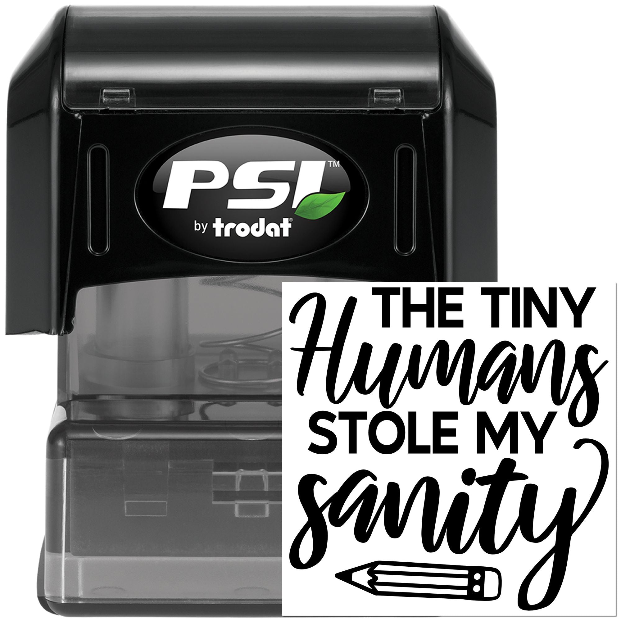 Pre-Inked Tiny Humans Mischief Scrapbook Stamp