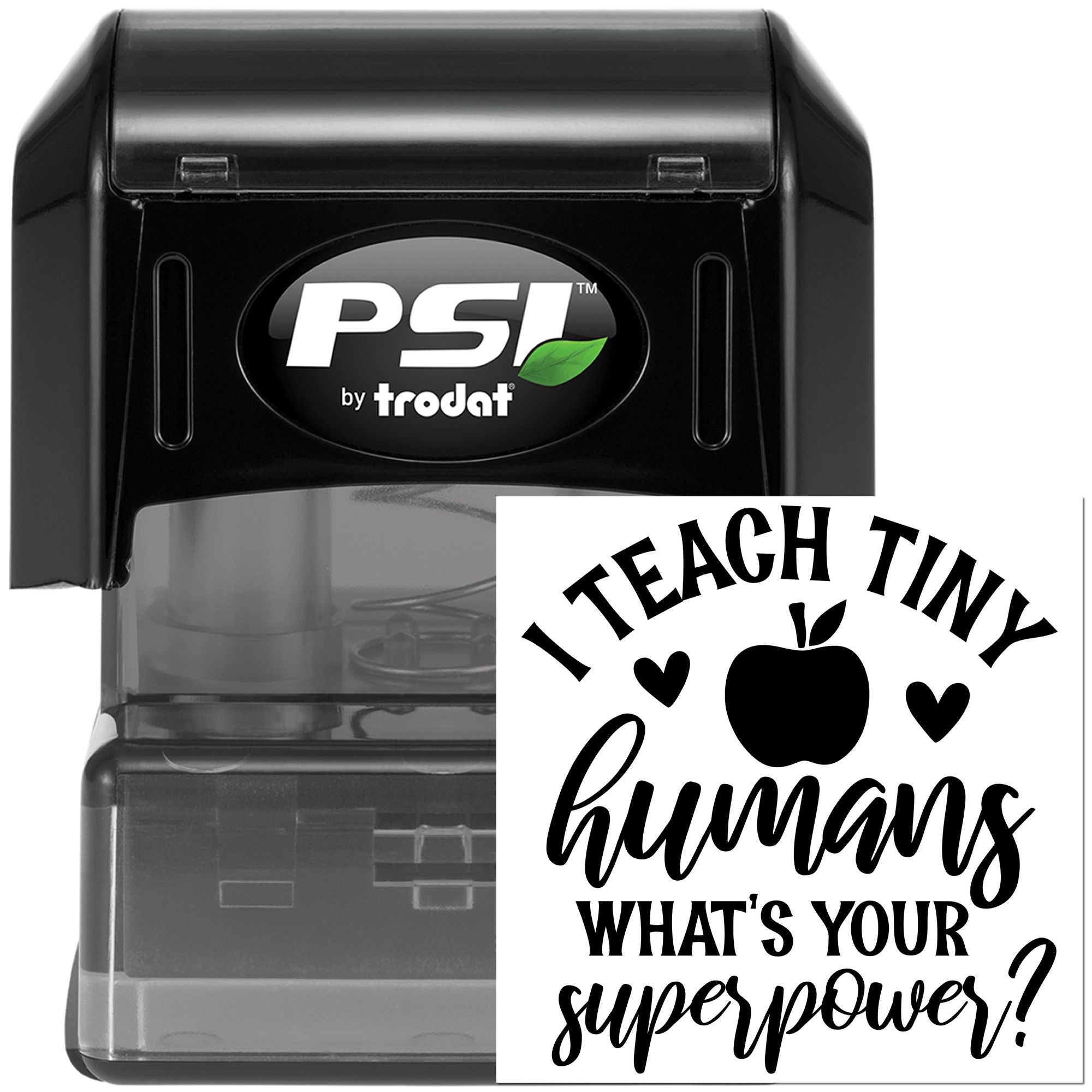 Pre-Inked Tiny Humans Superpower Scrapbooking Stamp