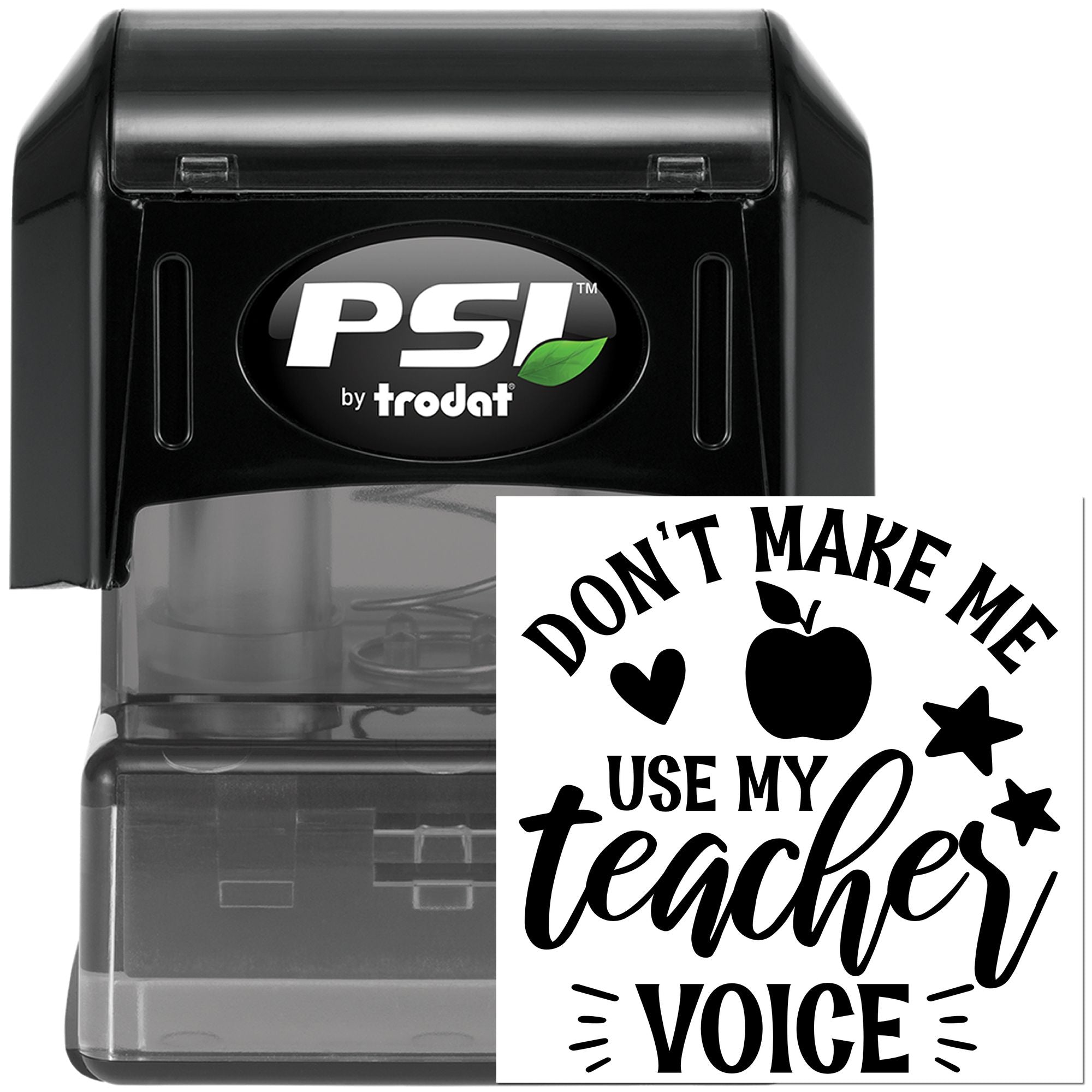 Pre-Inked Teacher Voice Warning Handcraft Stamp