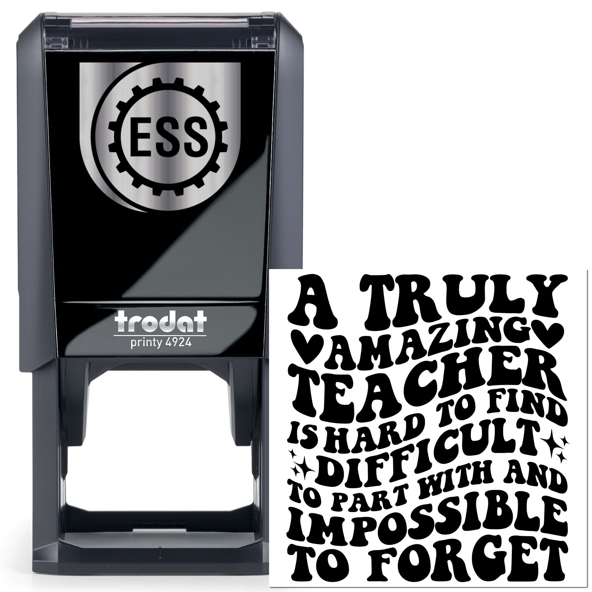 Self-Inking Amazing Teacher Note Card Stamp