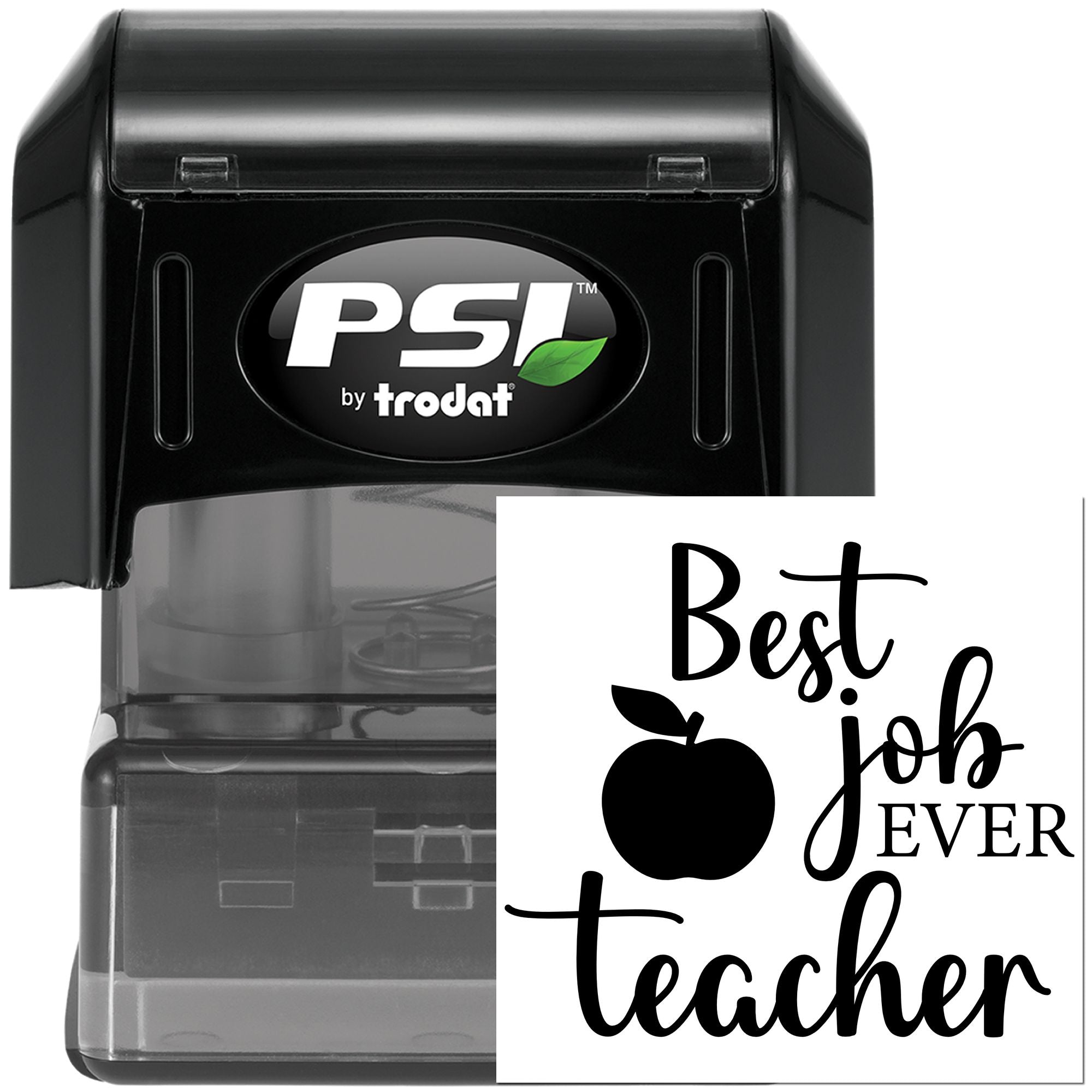 Pre-Inked Best Job Ever Note Card Stamp