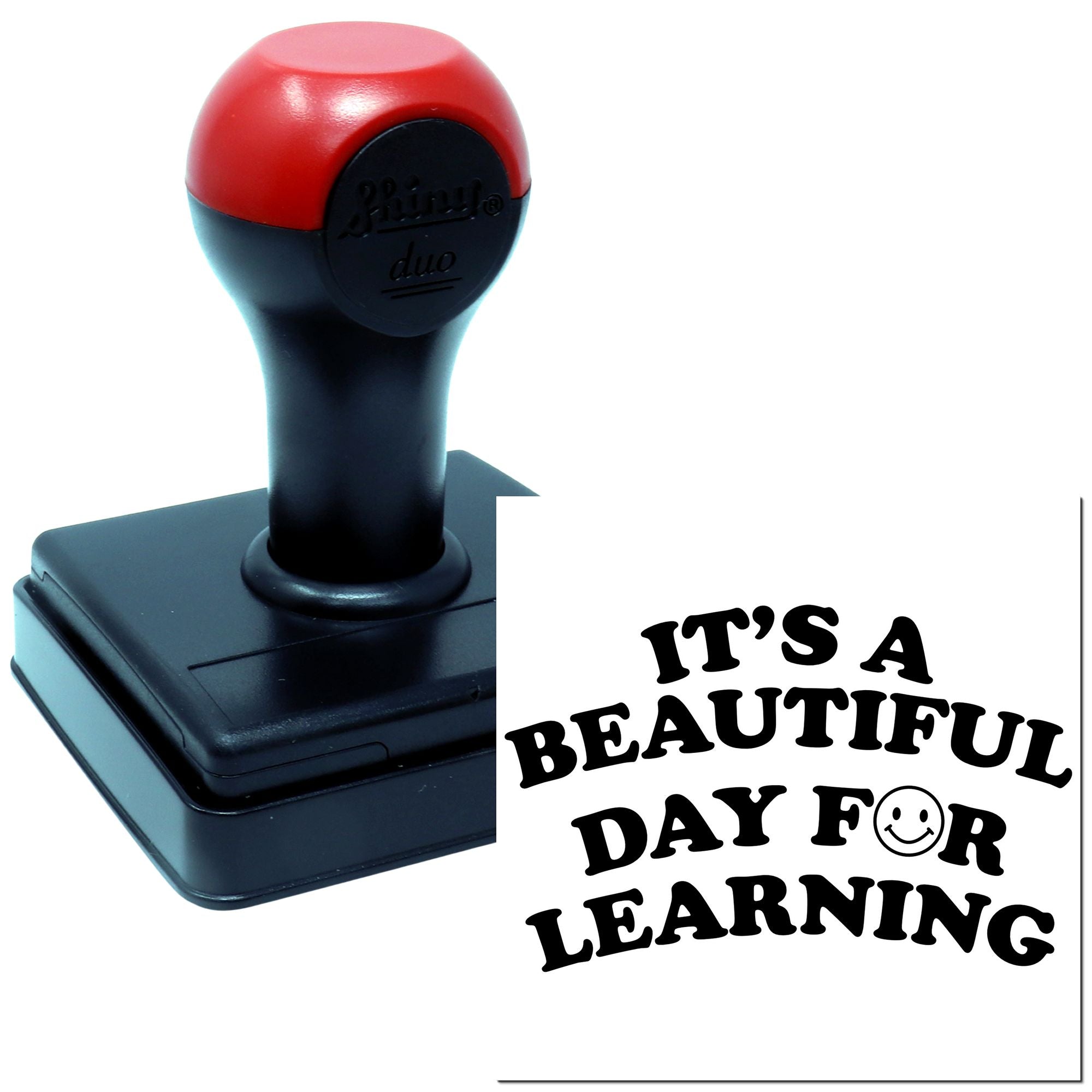 Duo Beautiful Smiley Day Of Learning Hand Stamp