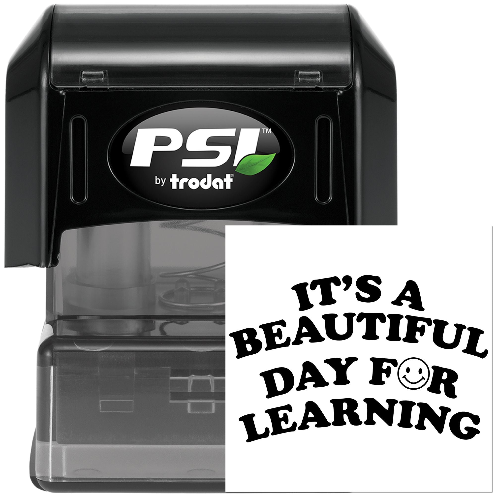 Pre-Inked Beautiful Learning Day Favor Tag Stamp