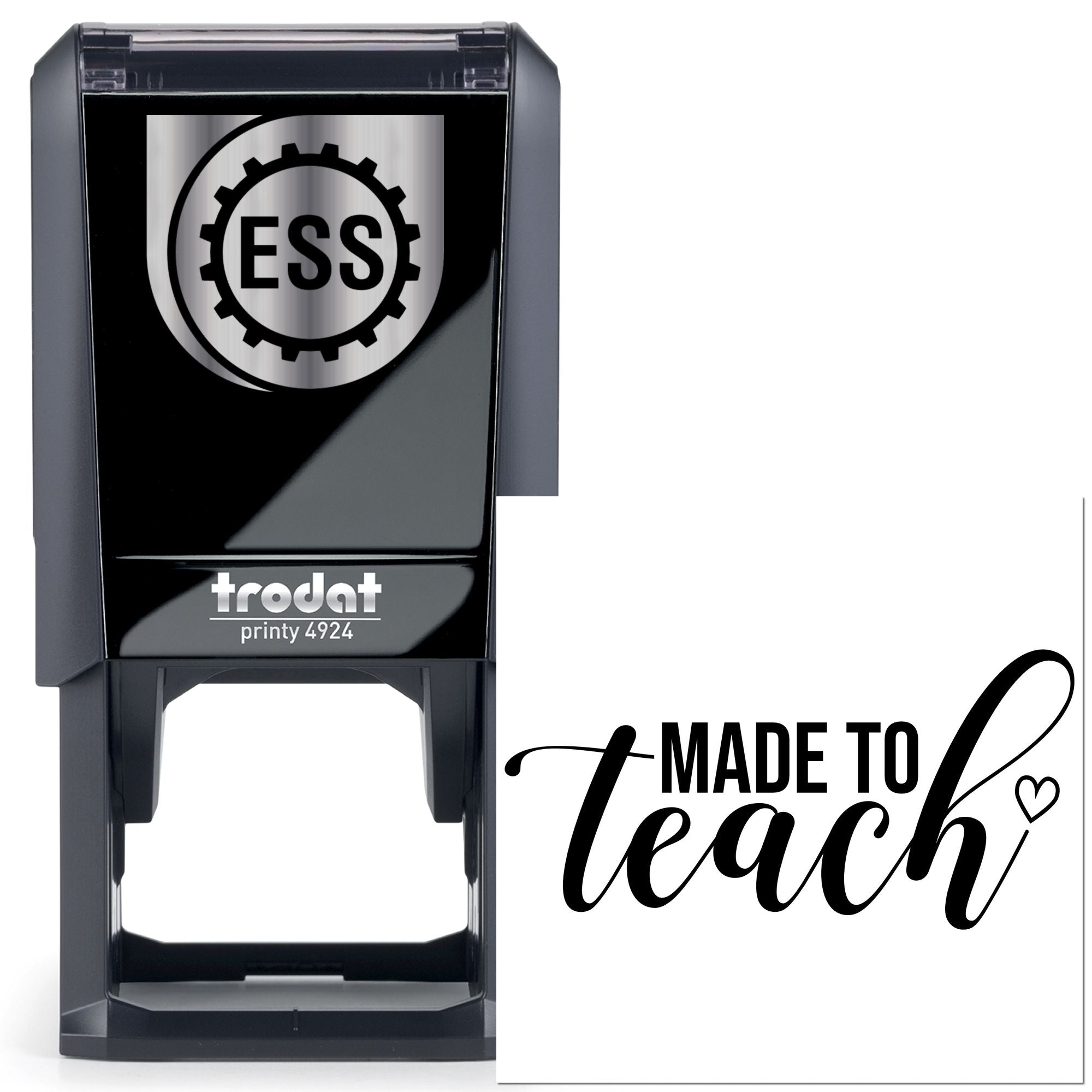 Self-Inking Teaching Heart Card Stamp