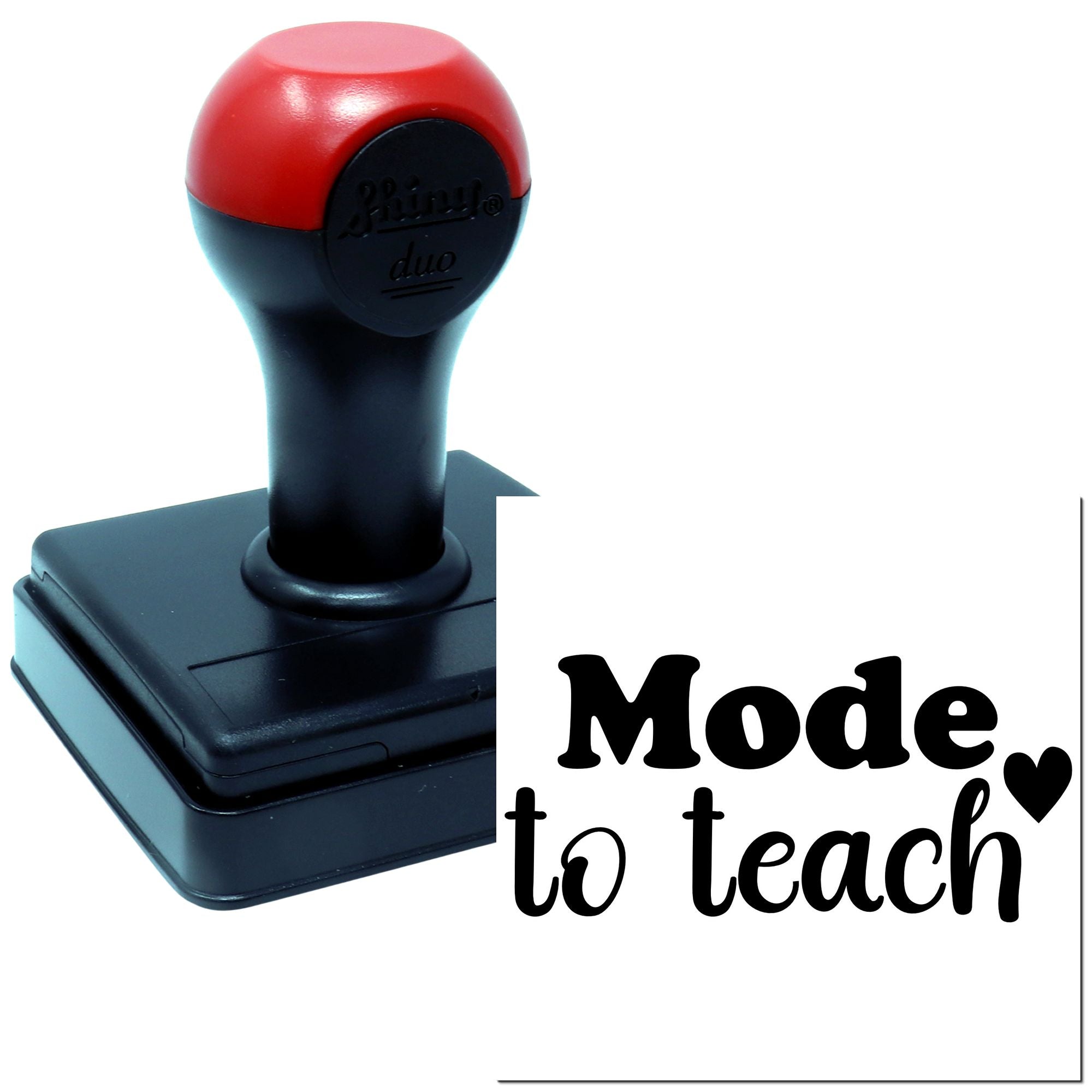 Duo Made To Teach With Heart Hand Stamp