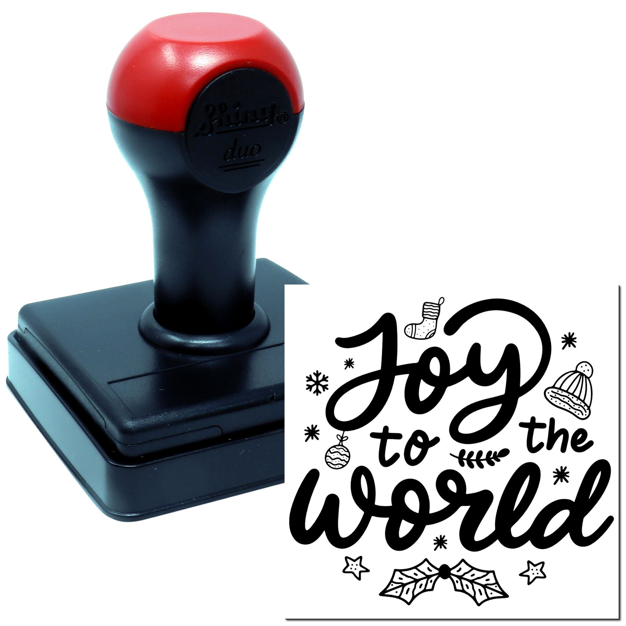 Duo Joy To The World Design Hand Stamp