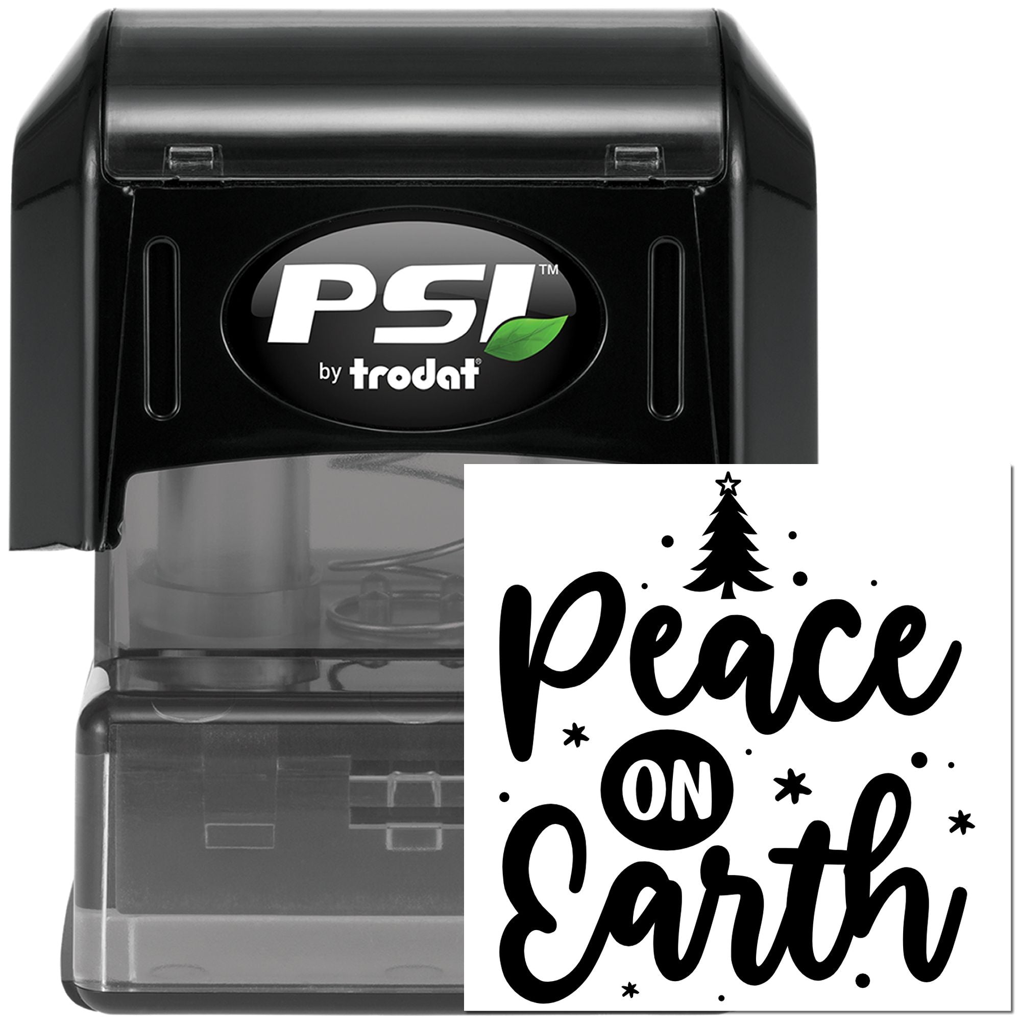 Pre-Inked Peace On Earth Scrapbook Stamp