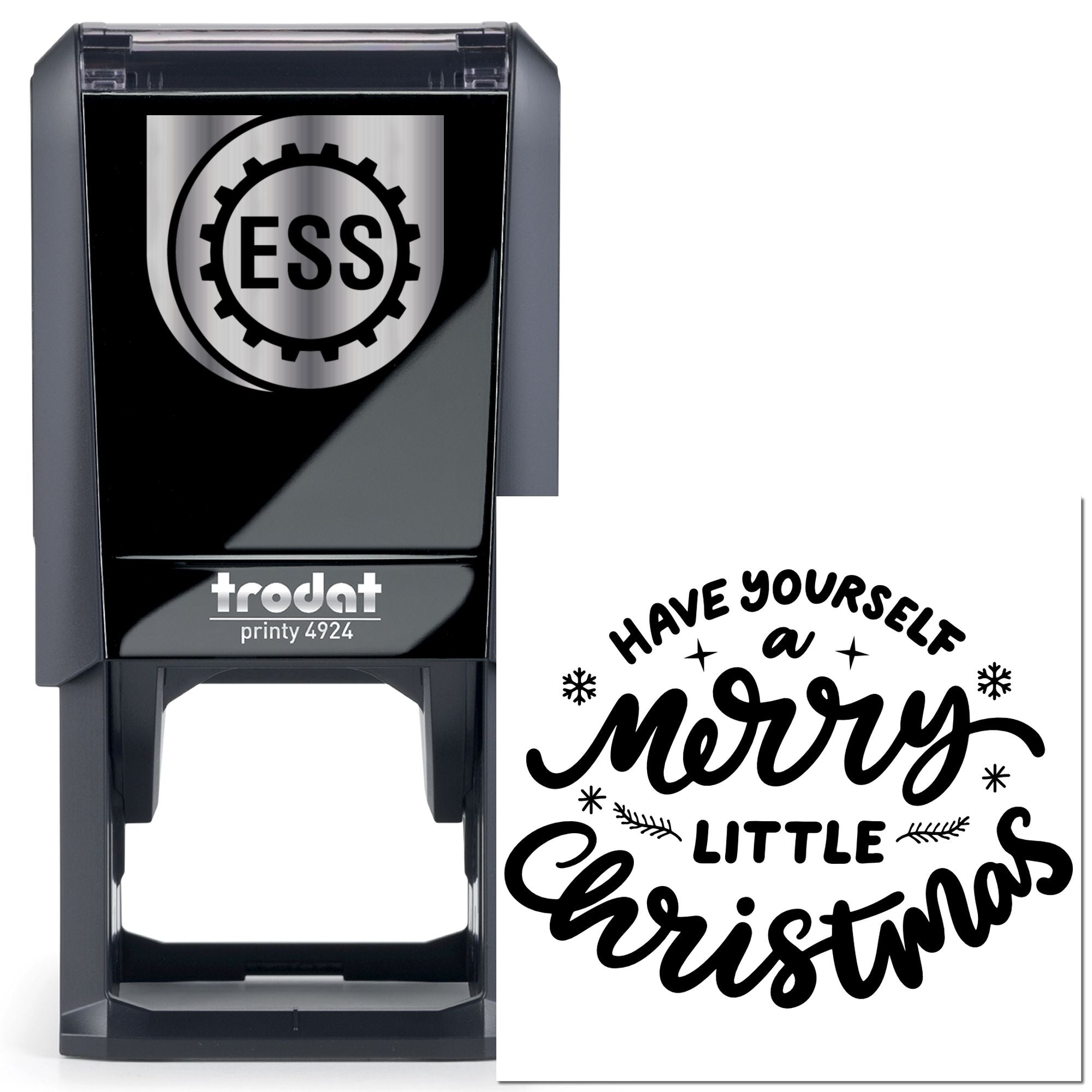 Self-Inking Merry Christmas Card Stamp