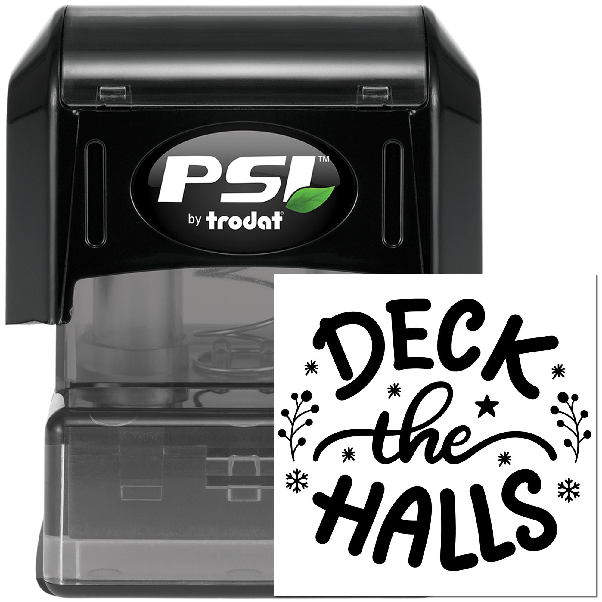 Pre-Inked Deck The Halls Crafting Stamp
