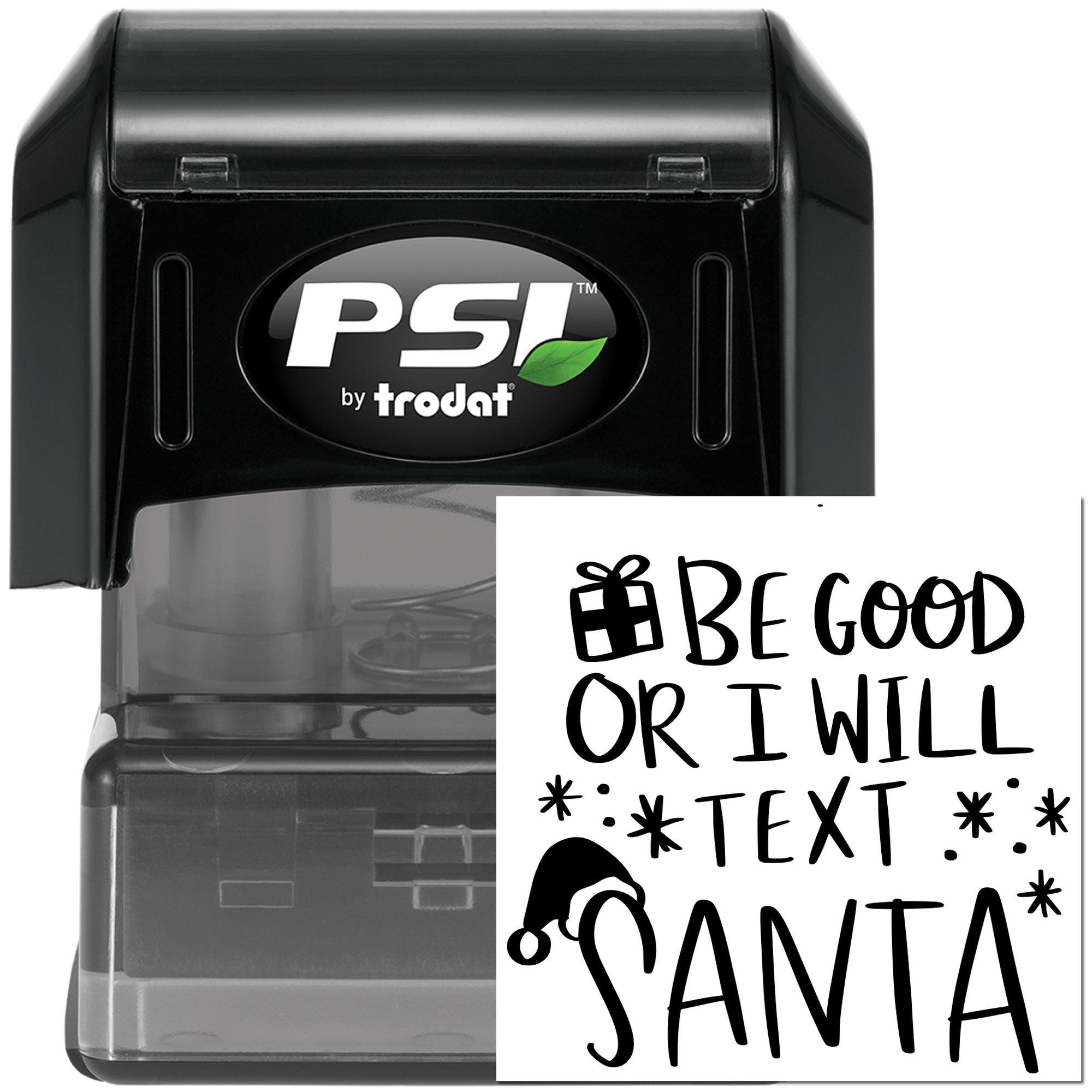Pre-Inked Be Good Santa Note Card Stamp