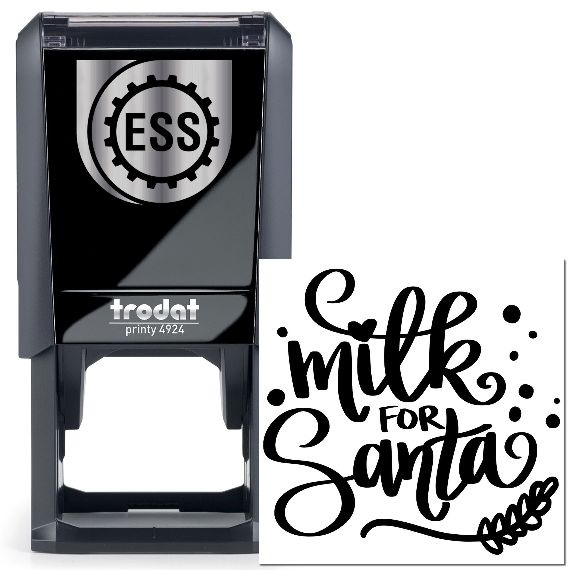 Self-Inking Santa Milk Party Favor Stamp
