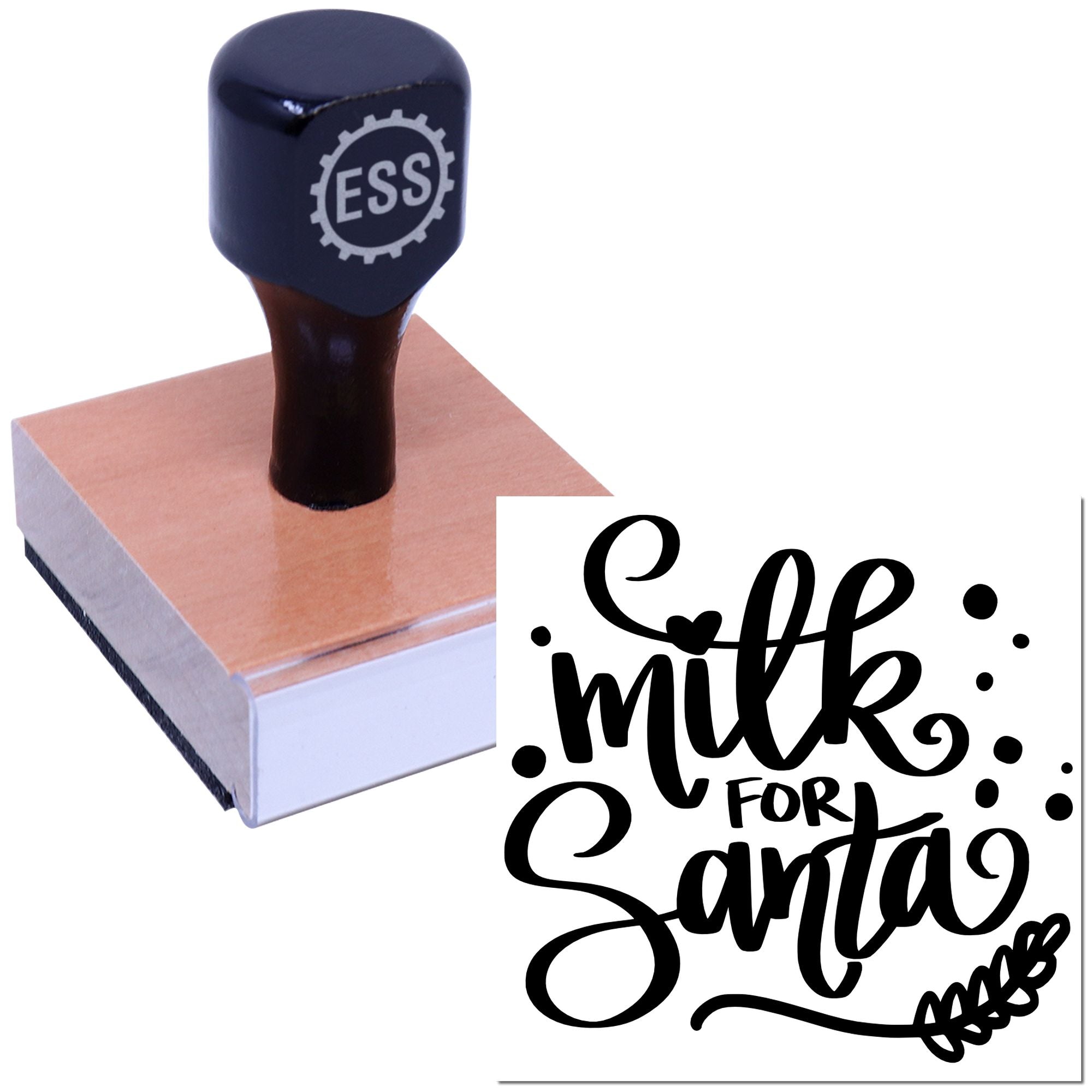 Festive Milk Lettering Craft Rubber Stamp