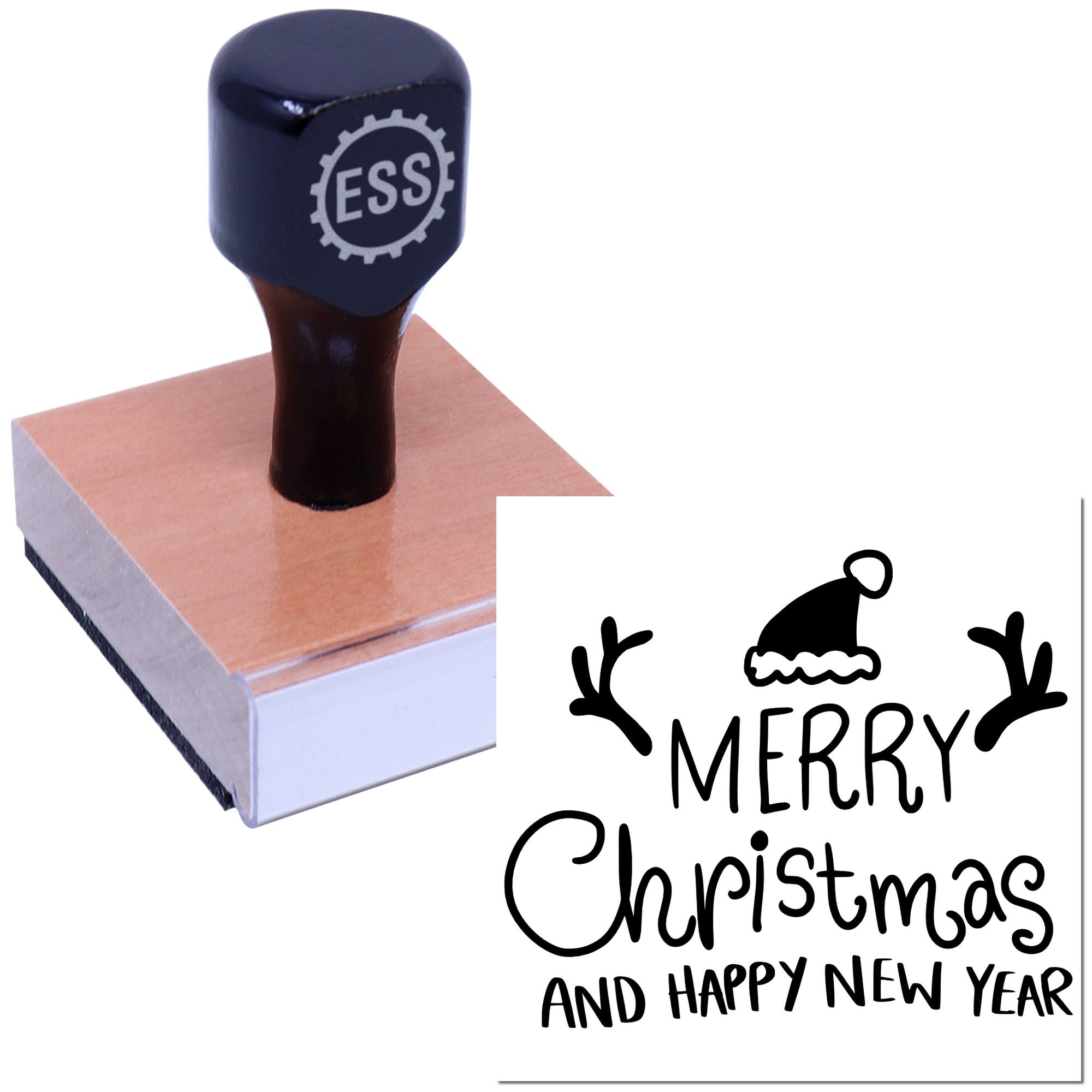 Holiday Cheer Trio Scrapbooking Rubber Stamp