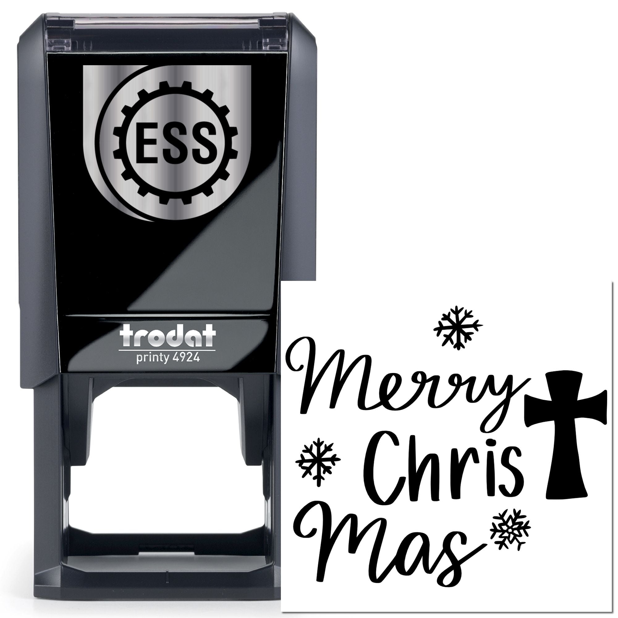 Self-Inking Merry Christmas Paper Craft Stamp