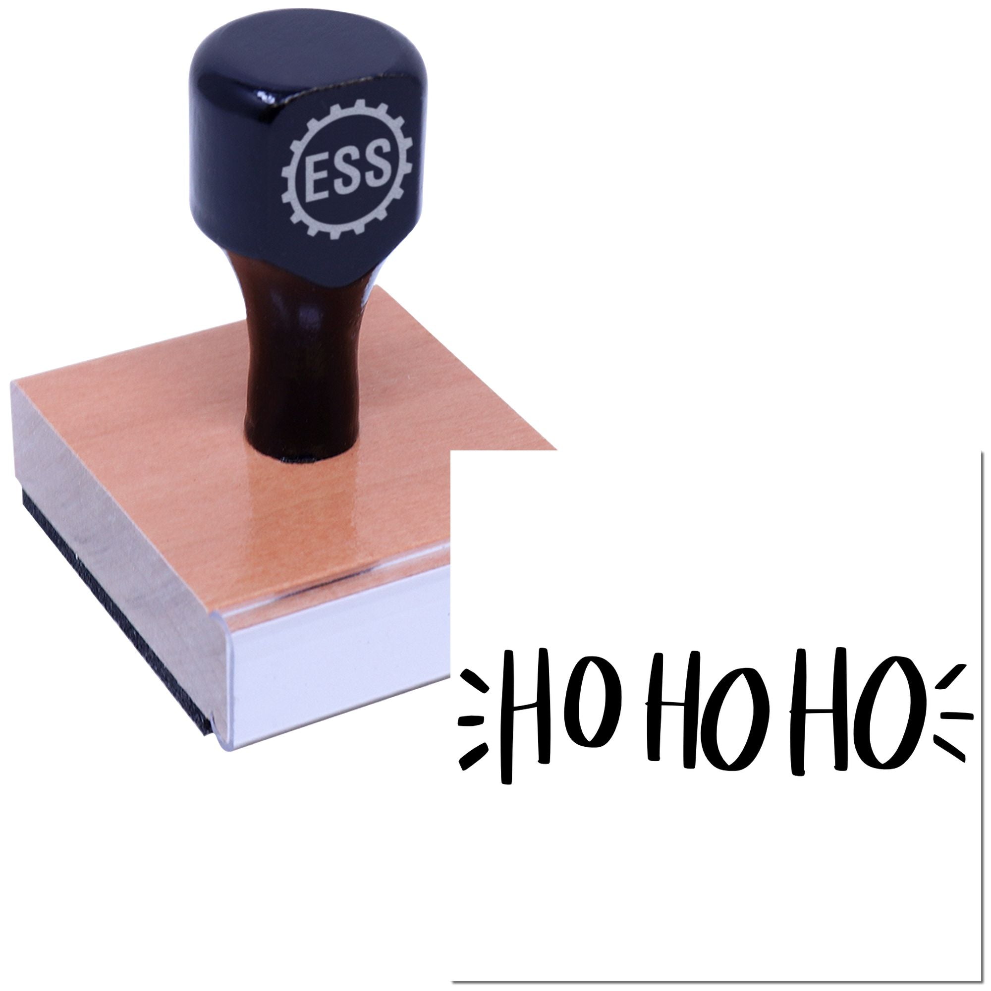 Jolly Santa Laugh Scrapbooking Rubber Stamp