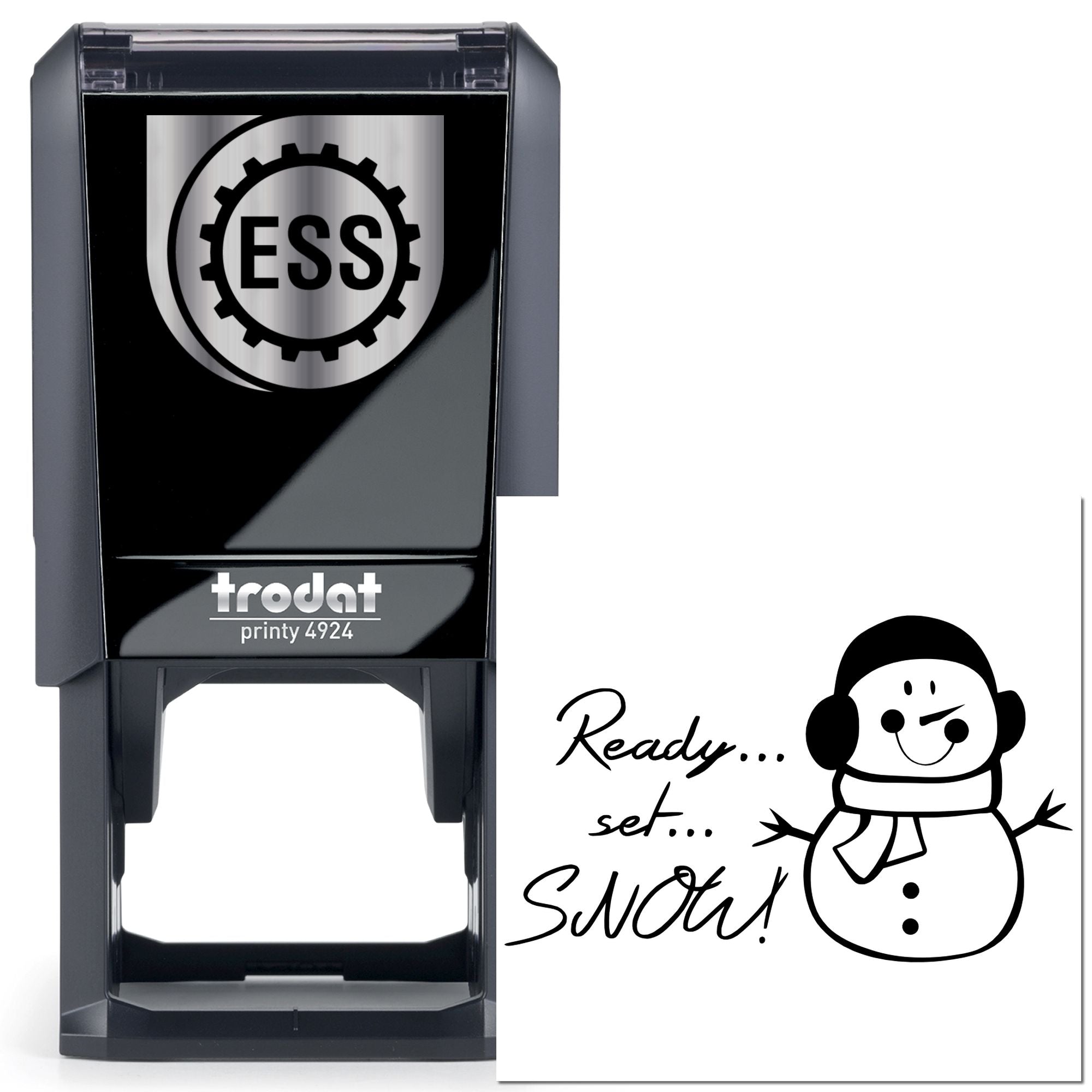 Self-Inking Snowman Ready Card Stamp