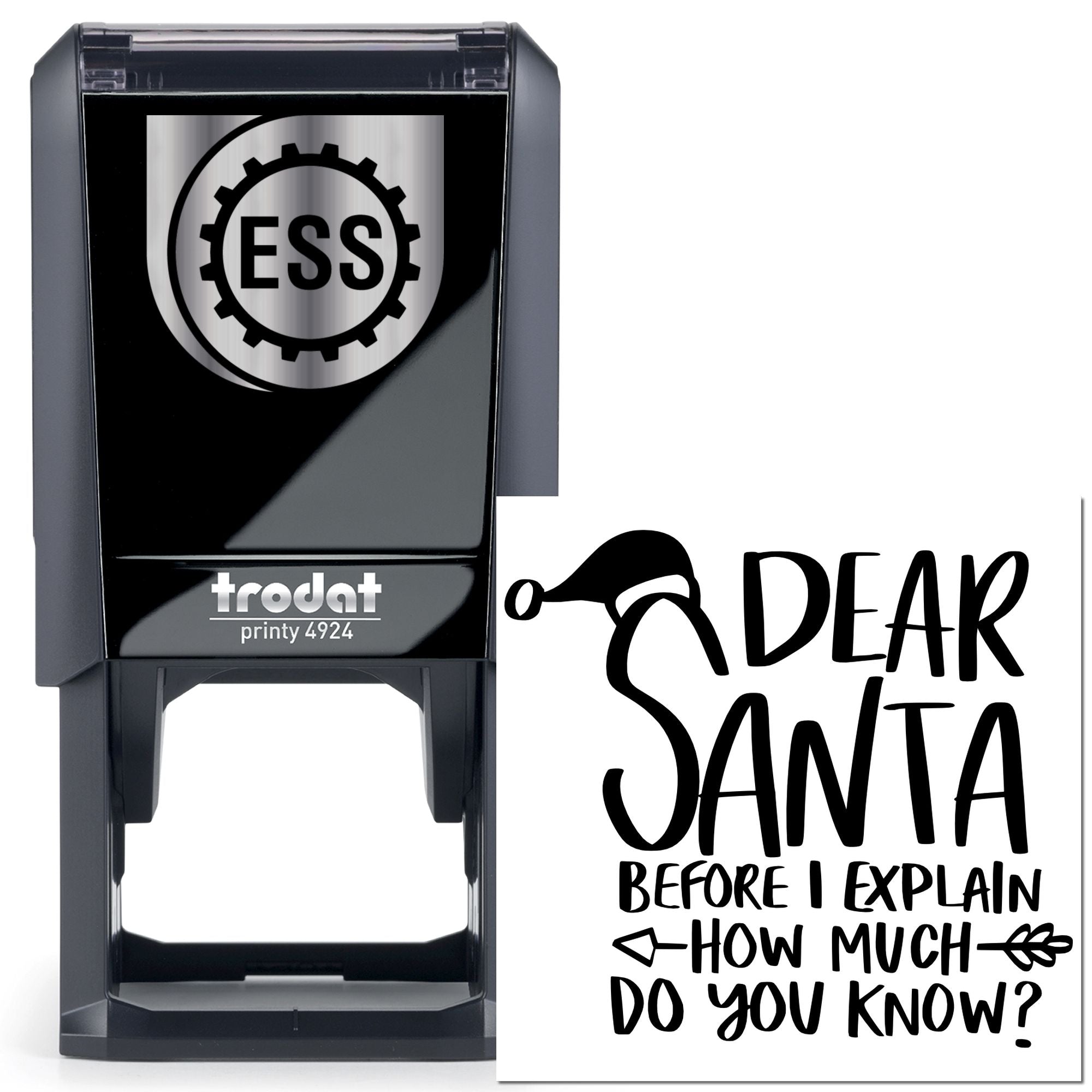 Self-Inking Sassy Santa Card Making Stamp