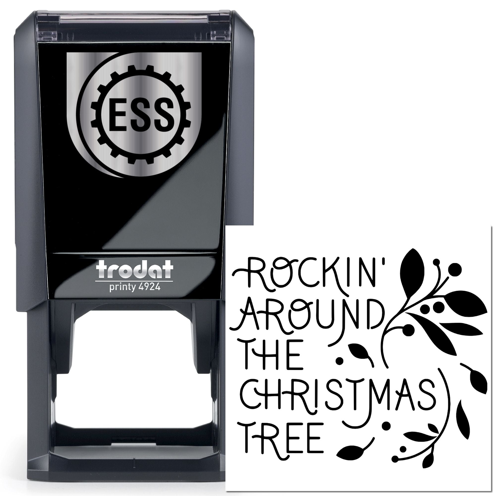Self-Inking Christmas Tree Paper Craft Stamp