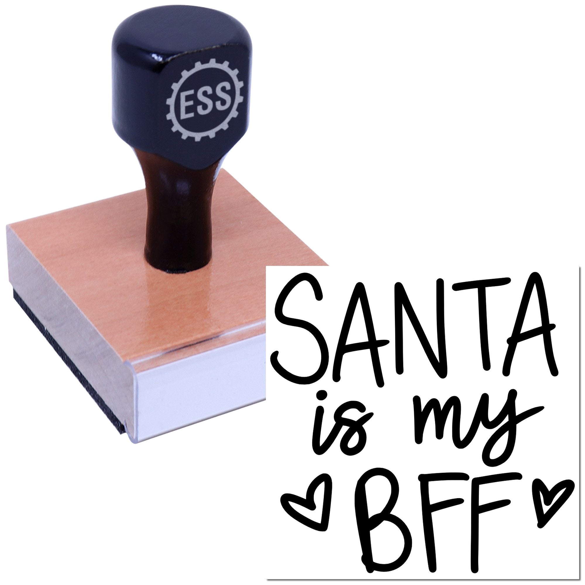 Christmas Buddy Bond Journaling Rubber Stamp