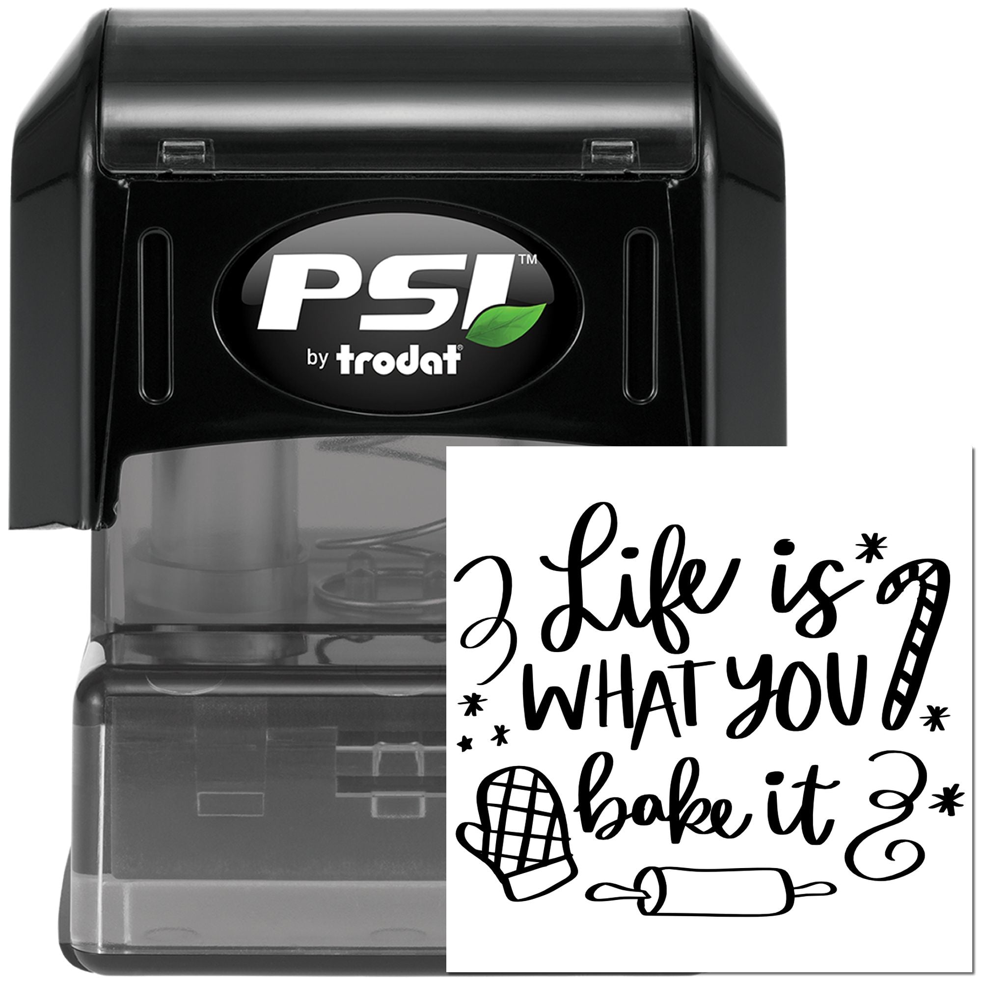 Pre-Inked Baking Motivational Poster Paper Goods Stamp