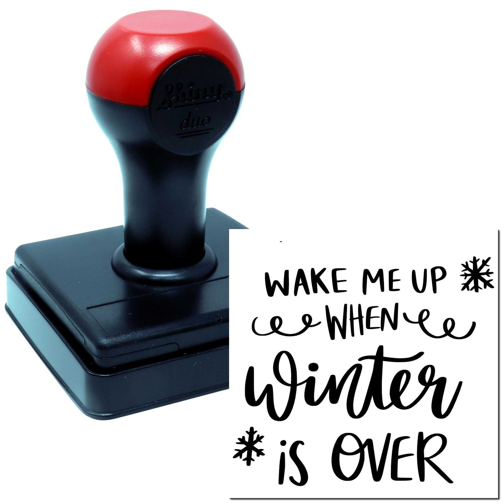 Duo Wake Me Up After Winter Hand Stamp