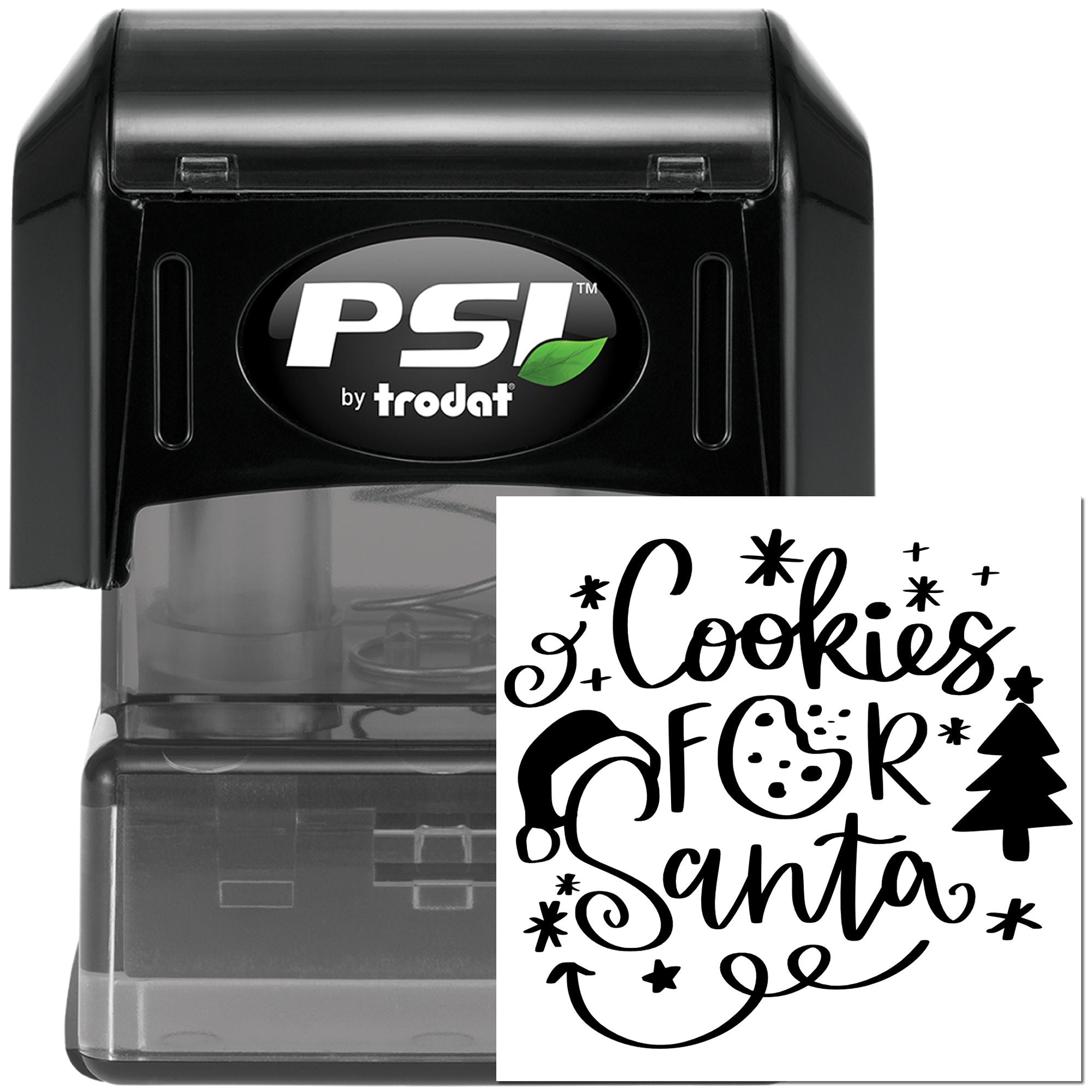 Pre-Inked Cookies For Santa Tag Stamp