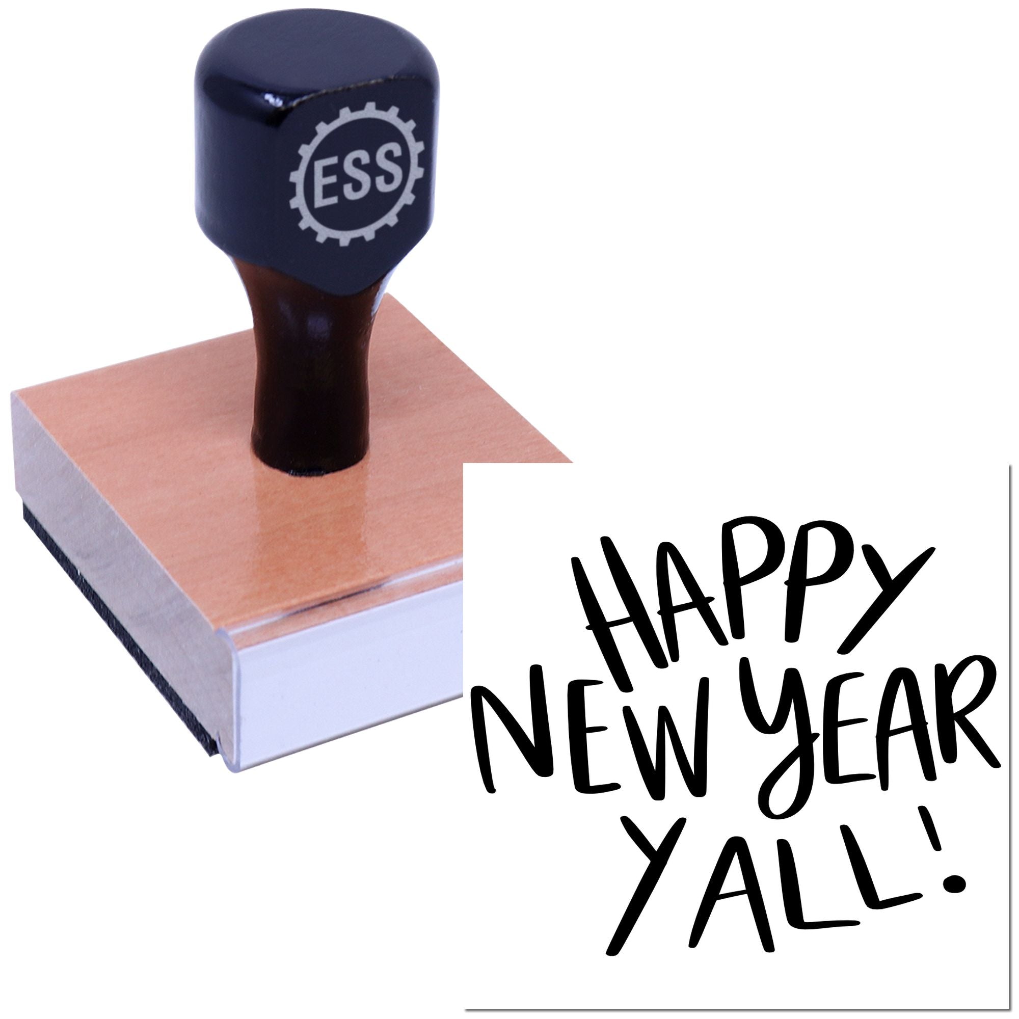 Festive Southern Cheers Craft Rubber Stamp