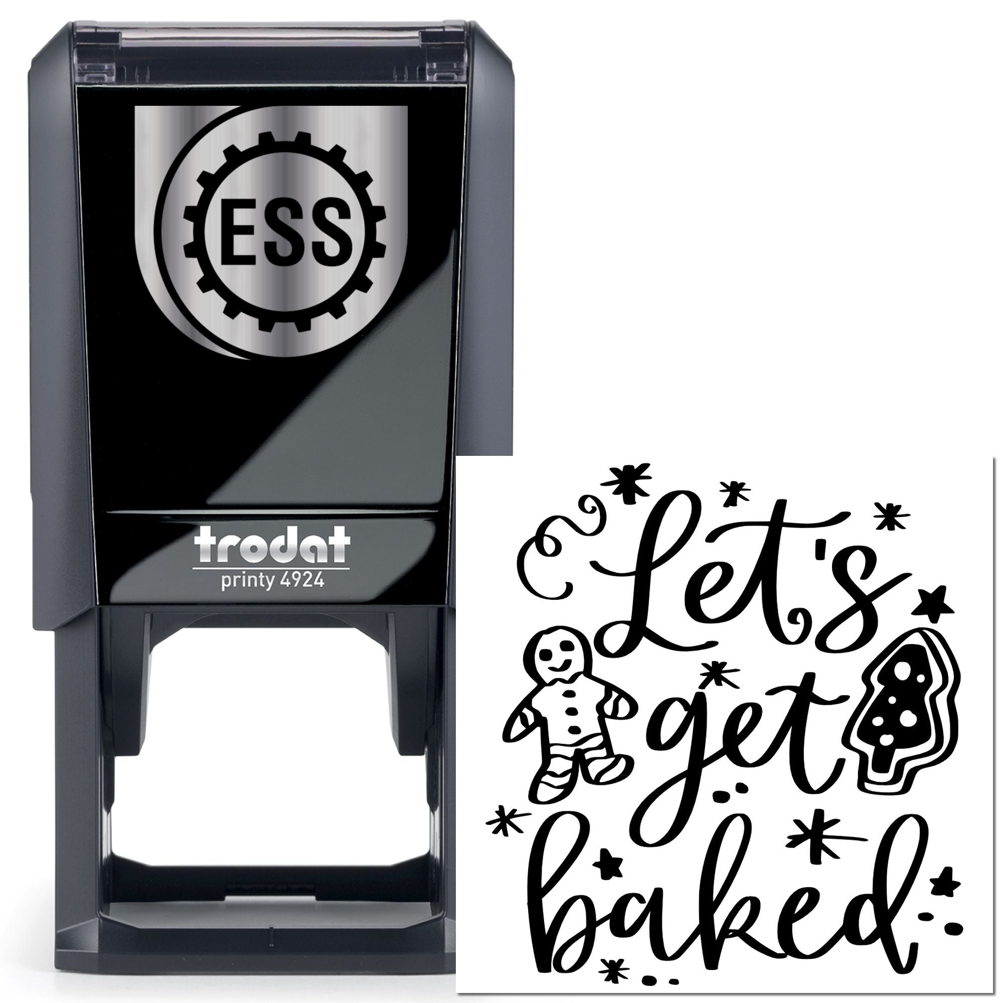 Self-Inking Christmas Baking Scrapbooking Stamp