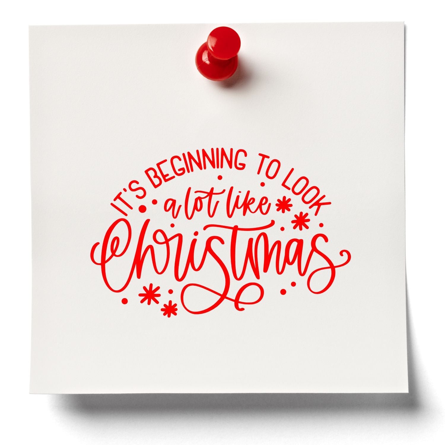 Self-Inking Christmas Script Crafting Stamp