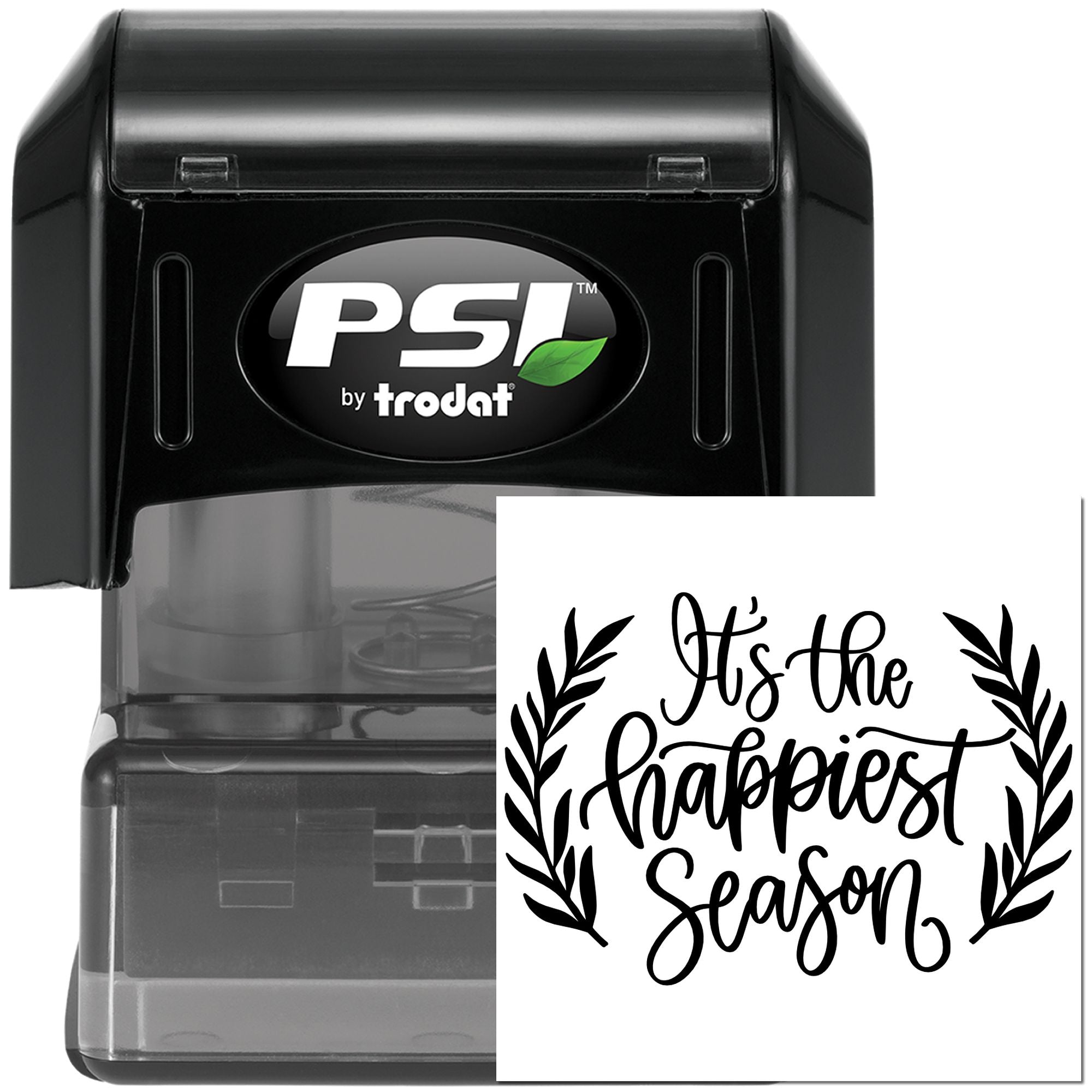 Pre-Inked Happiest Season Sign Scrapbooking Stamp