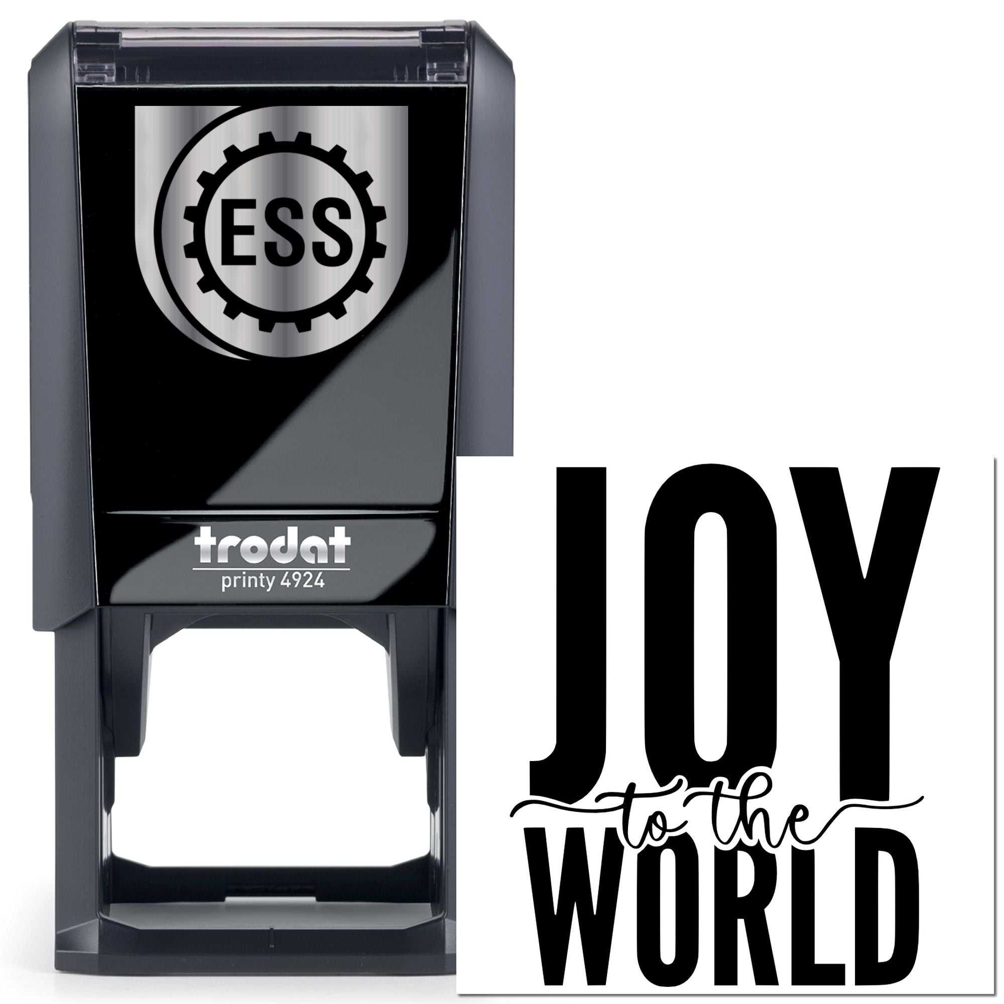 Self-Inking Joyful World Paper Craft Stamp