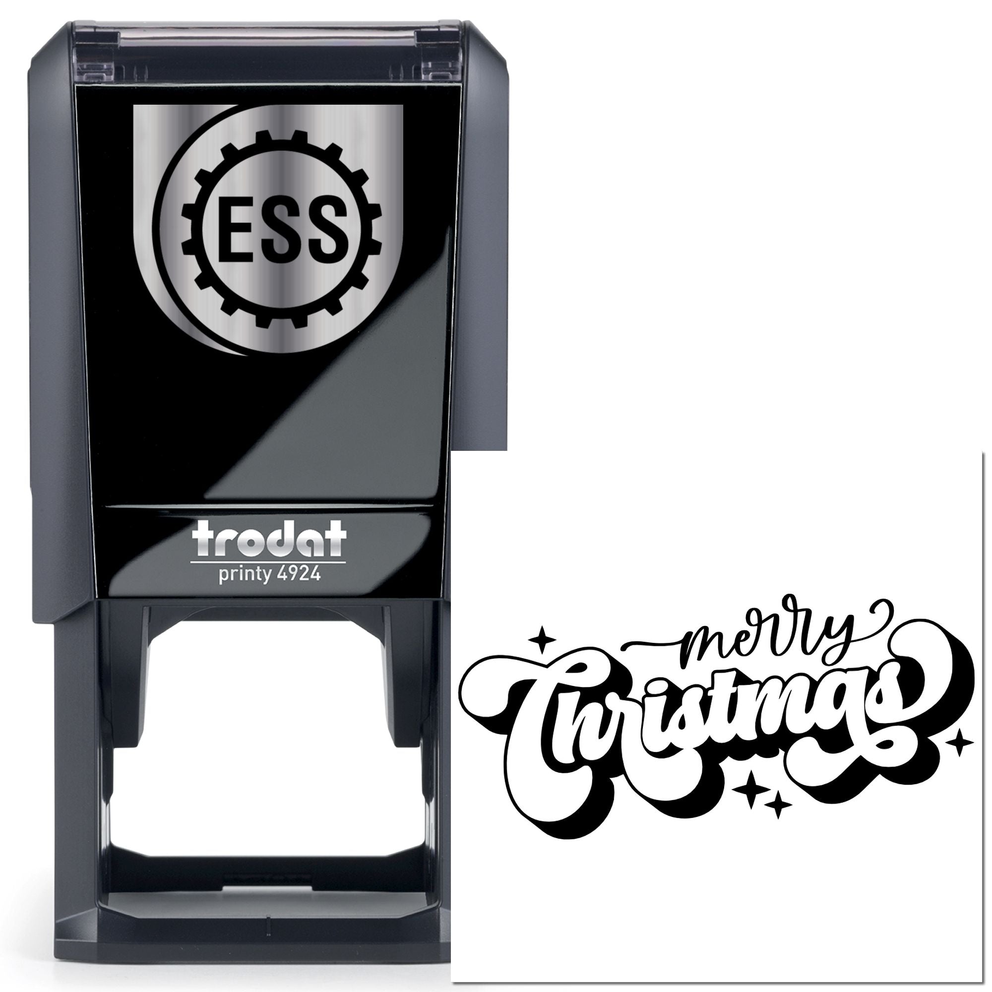 Self-Inking Merry Christmas Favor Tag Stamp