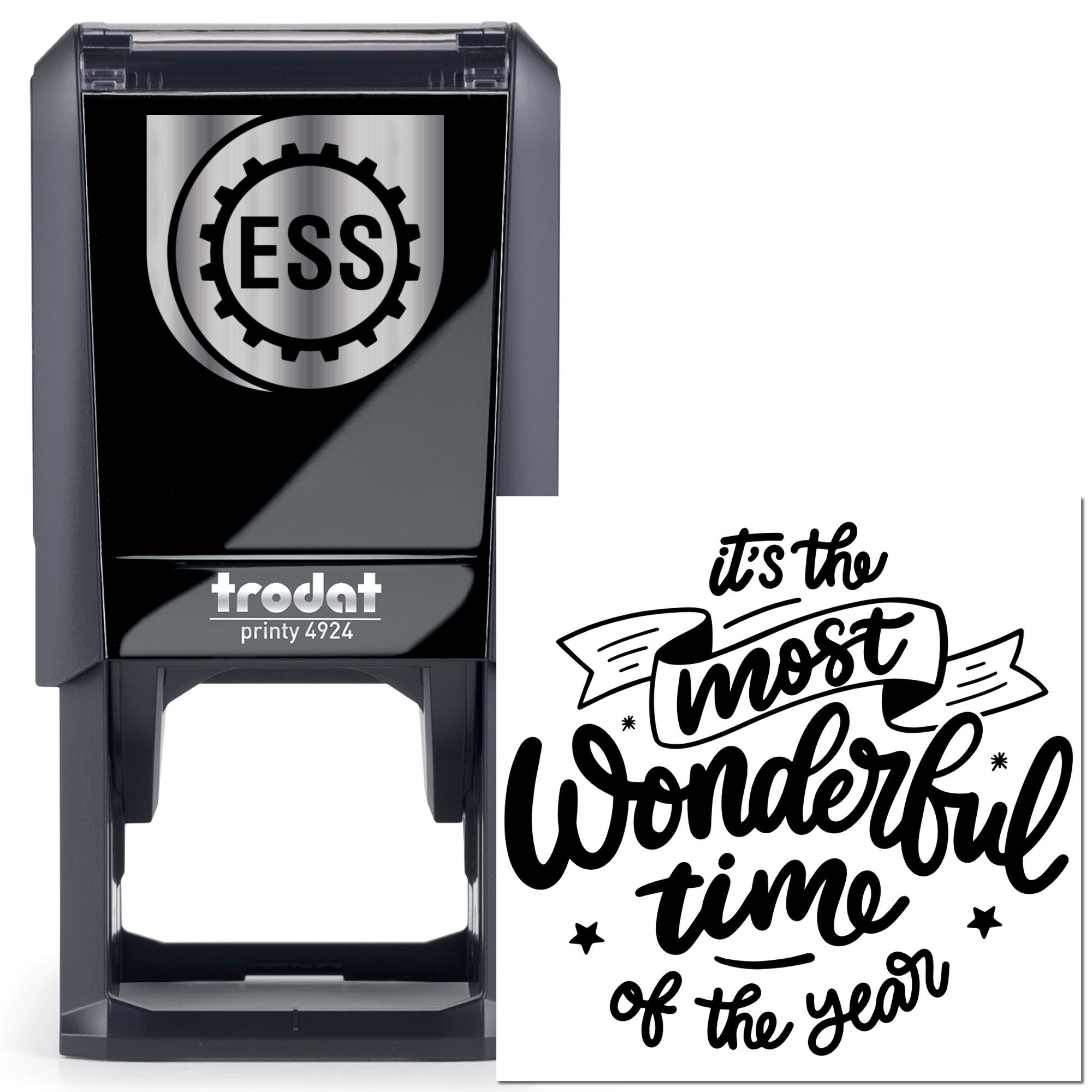 Self-Inking Holiday Cheer Paper Craft Stamp