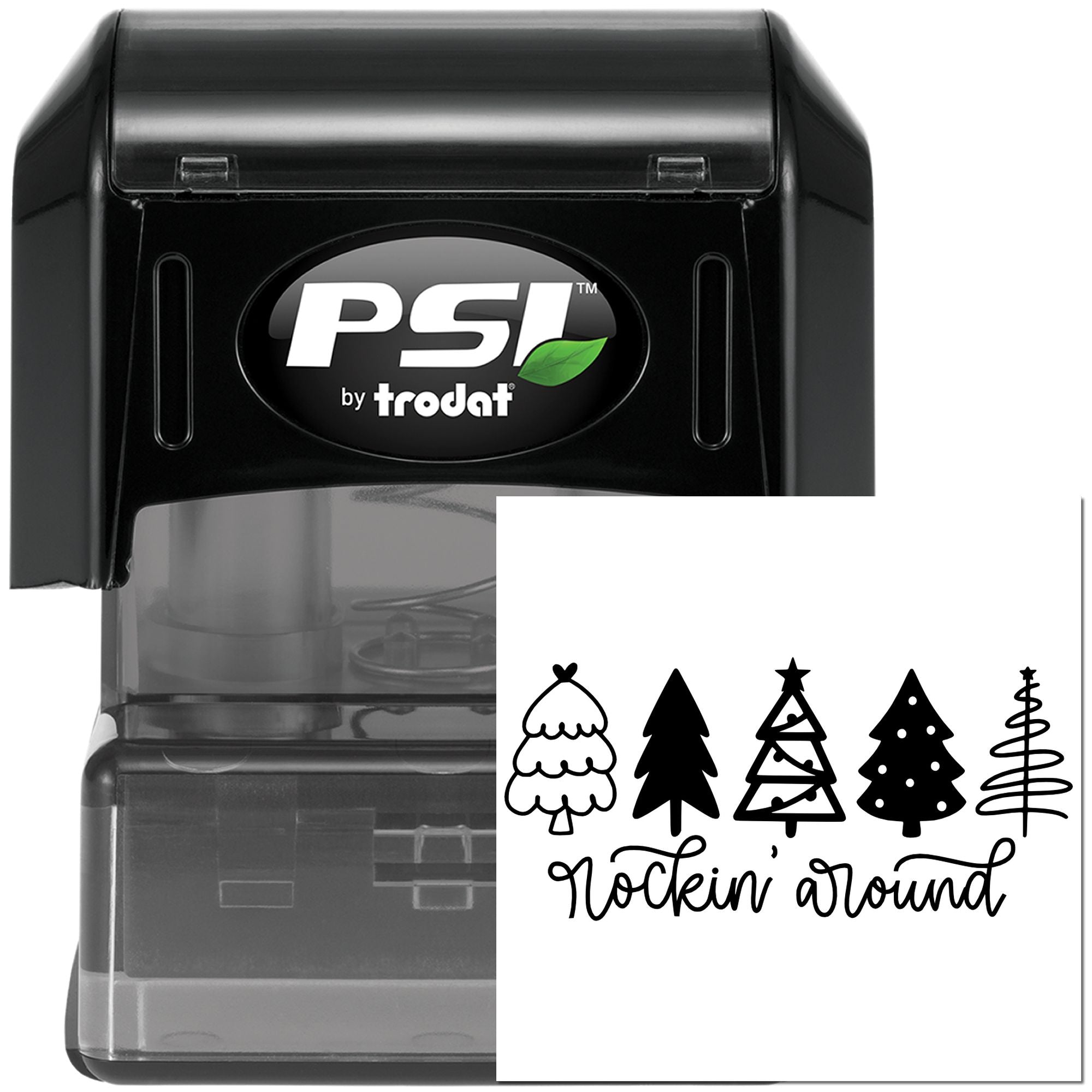 Pre-Inked Rockin' Around Trees Journaling Stamp