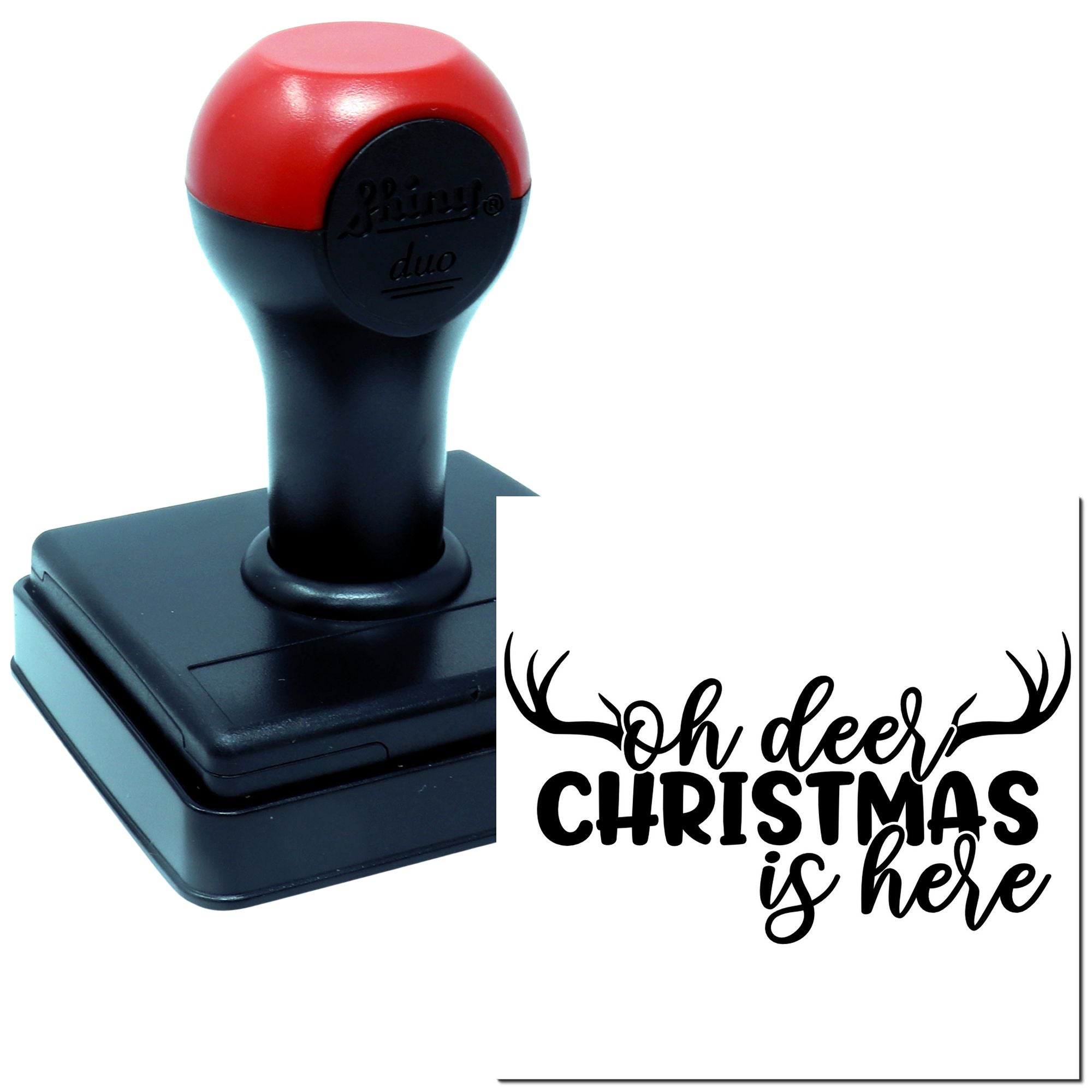 Duo Oh Deer Christmas Antler Decor Hand Stamp
