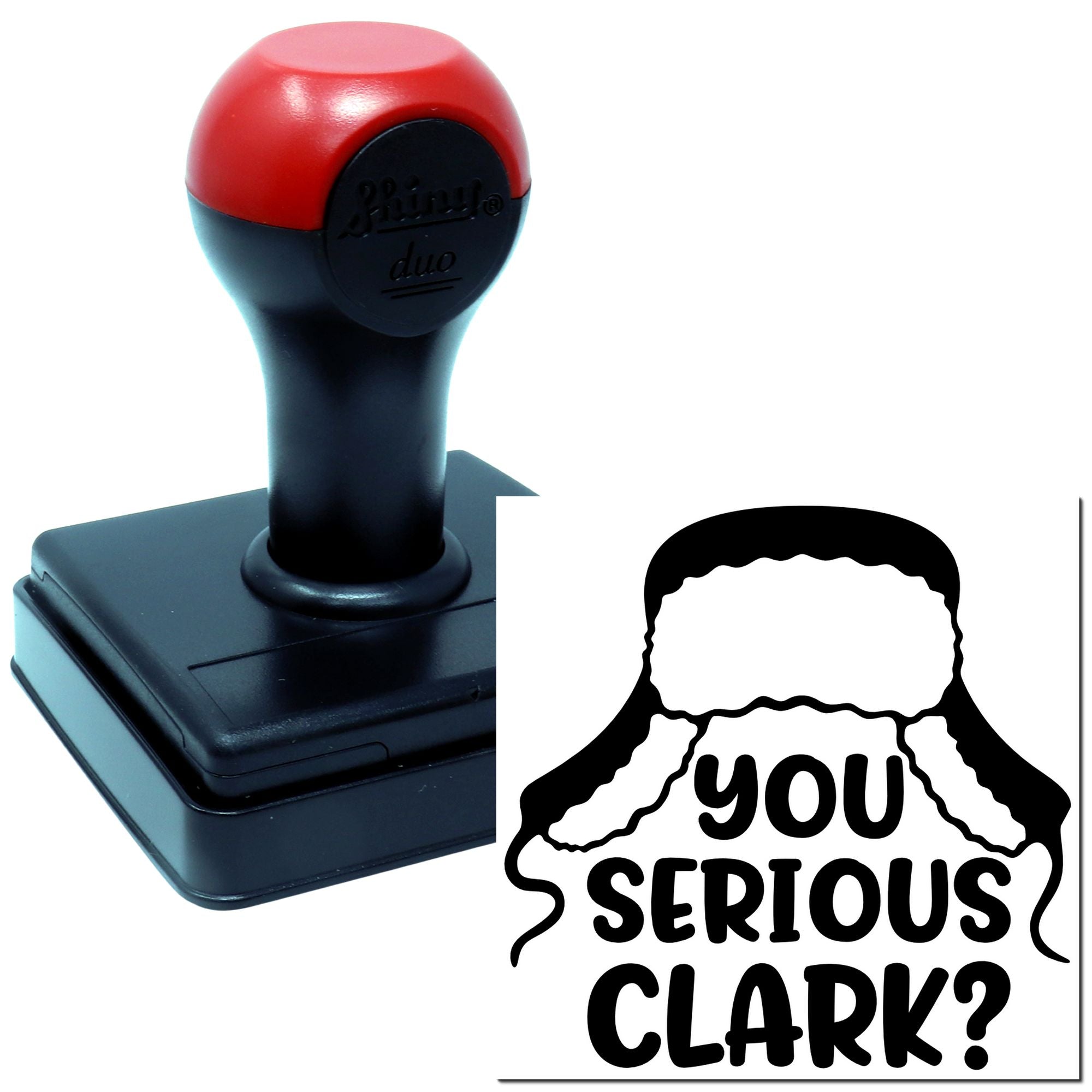 Duo Fur Hat, Incredulous Holiday Slogan Hand Stamp