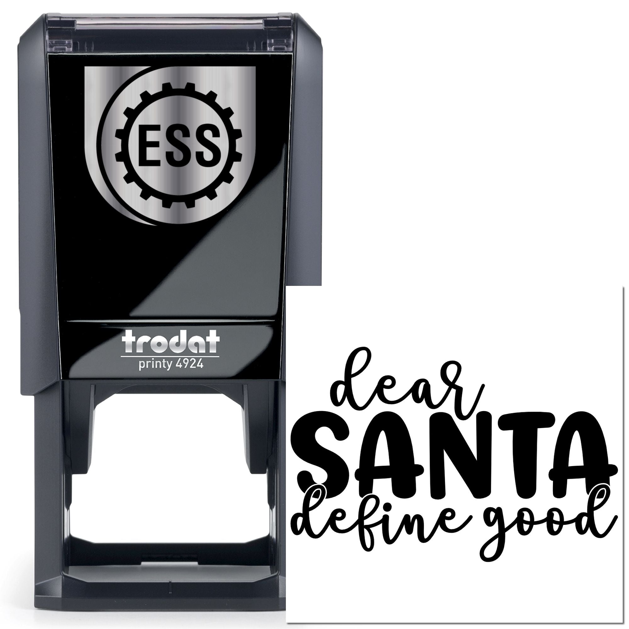 Self-Inking Dear Santa Greeting Card Stamp