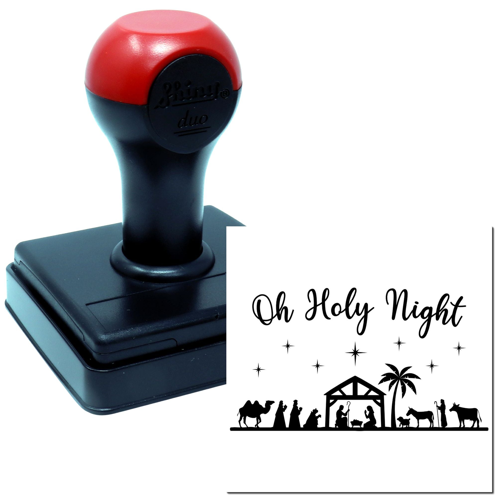 Duo Oh Holy Night Nativity Scene Hand Stamp