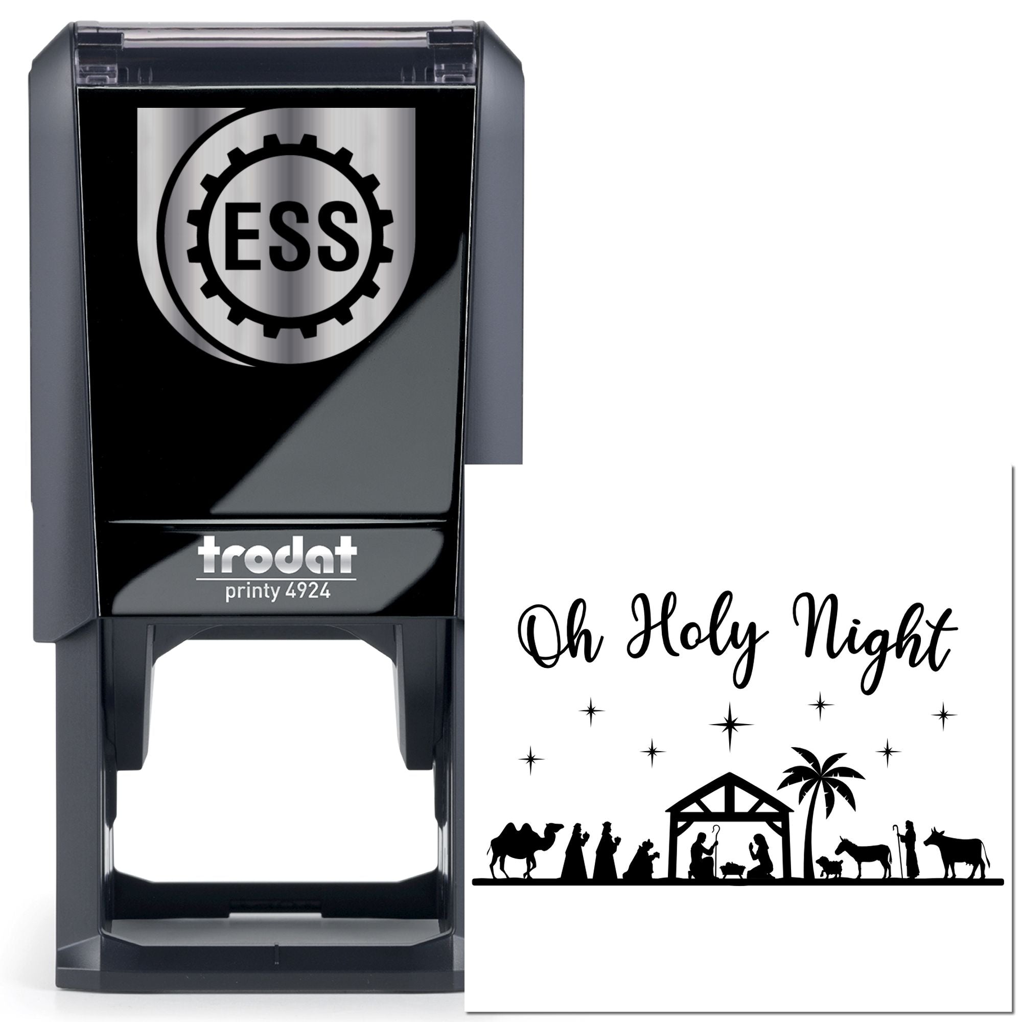 Self-Inking Nativity Scene Note Card Stamp