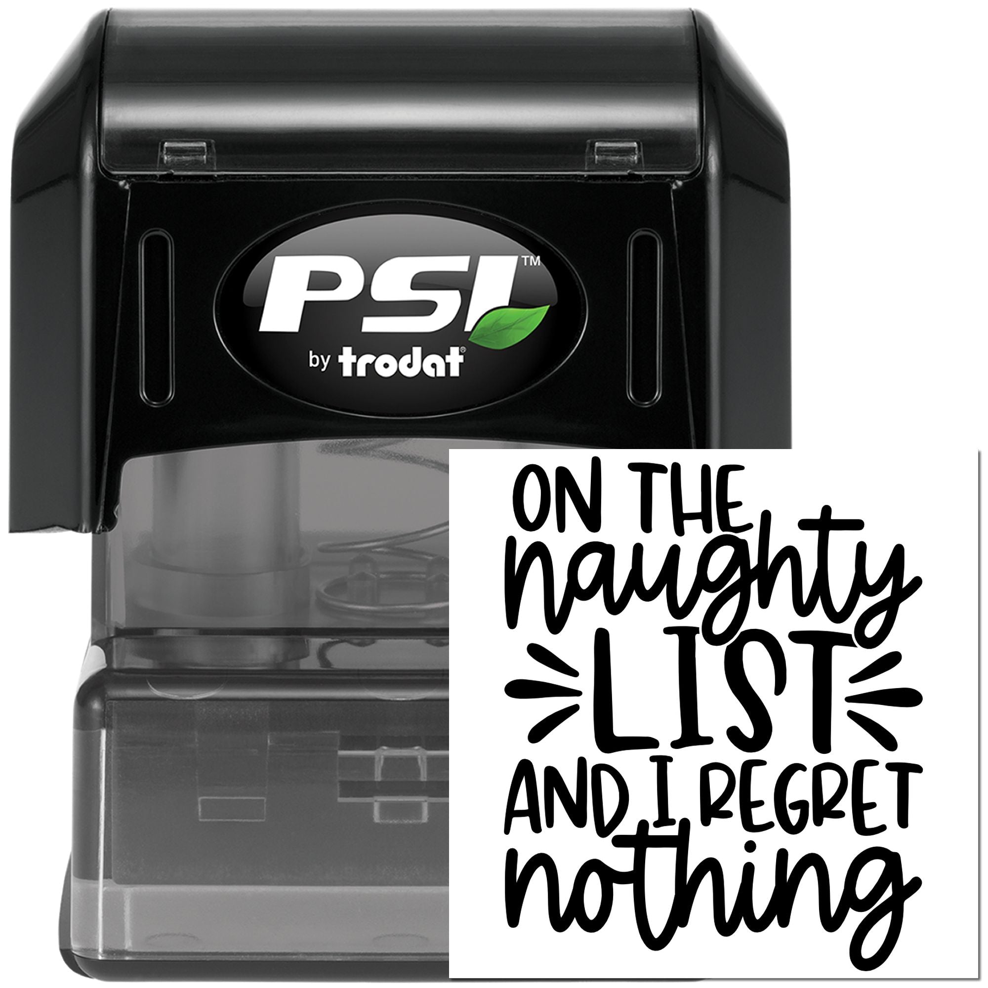 Pre-Inked Naughty List Anthem Postcard Stamp