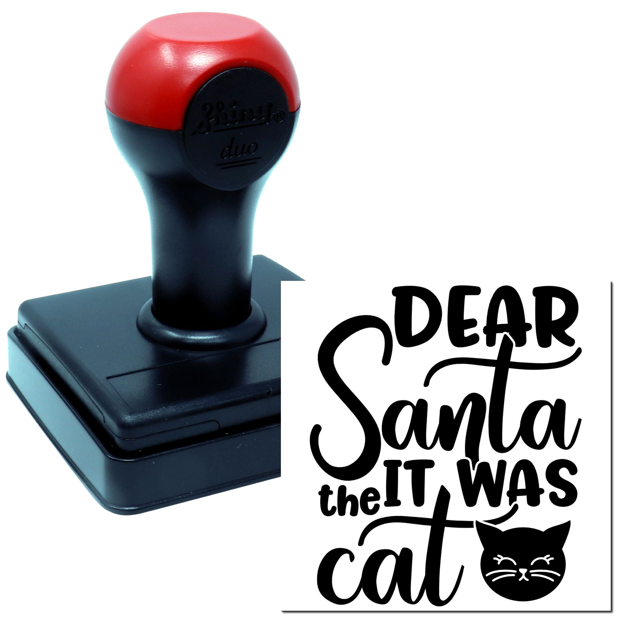 Duo It Was The Cat, Santa Hand Stamp